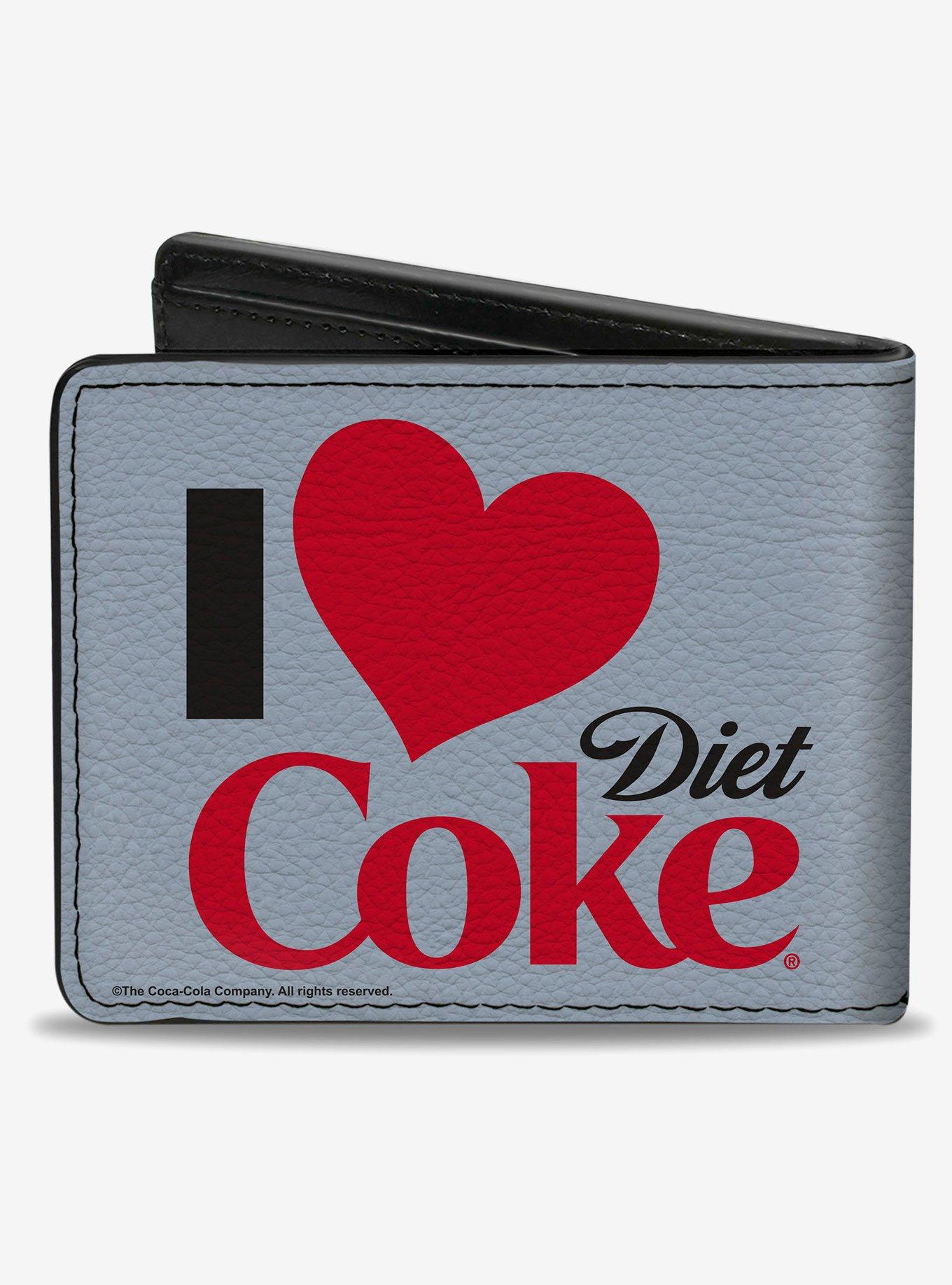 Coca-Cola I Heart Diet Coke Text Bifold Wallet, , hi-res