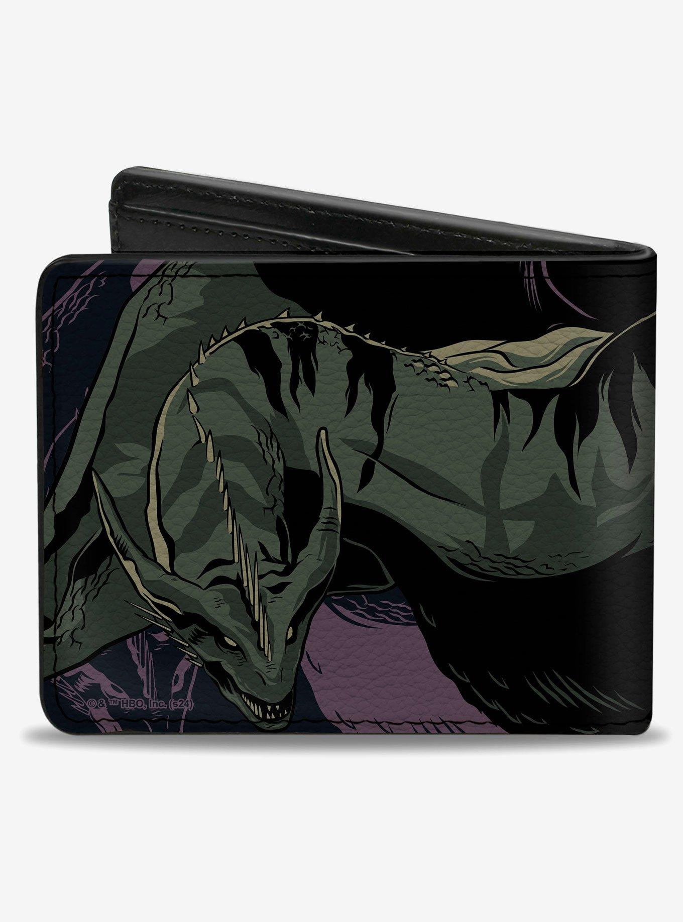 House of the Dragon Moondancer Pose and Title Logo Purple Bifold Wallet, , hi-res