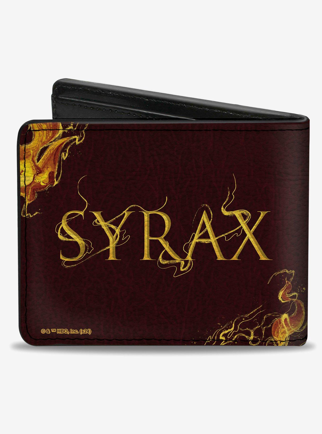 House of the Dragon Syrax Pose and Text Bifold Wallet, , hi-res