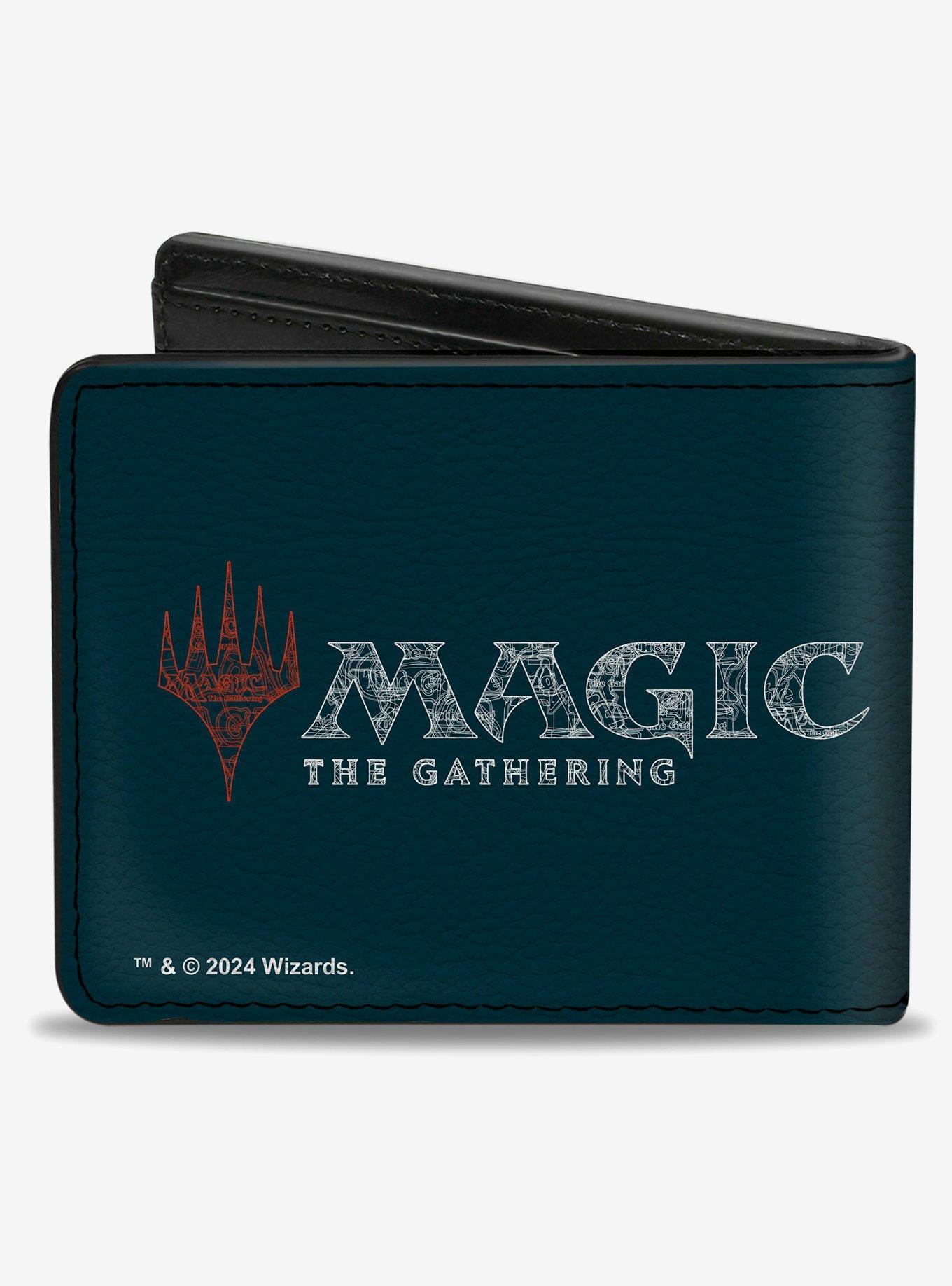Magic the Gathering Mana Icon and Title Logo Bifold Wallet, , hi-res