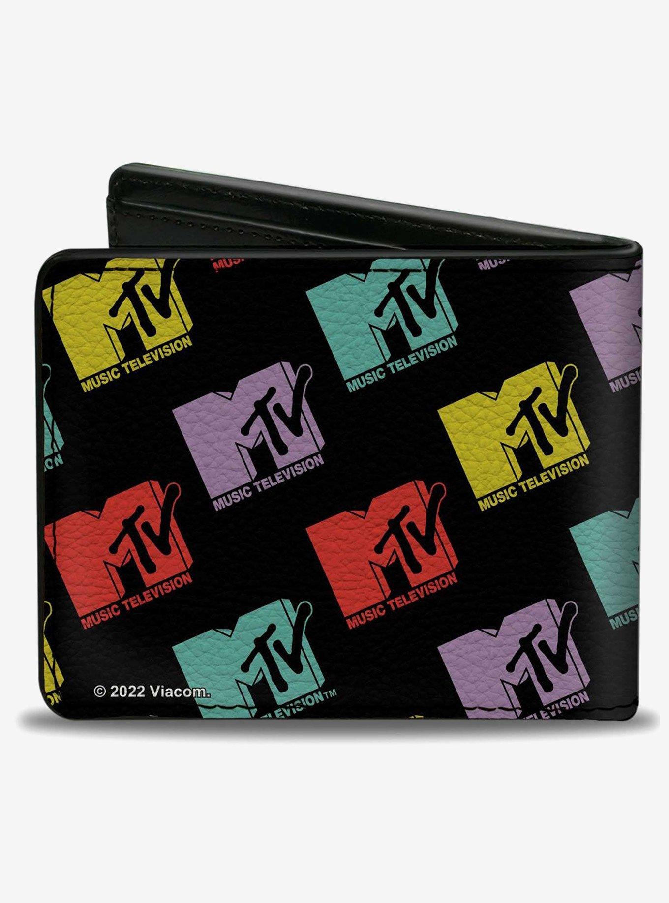 MTV Music Television Logo Monogram Bifold Wallet, , hi-res