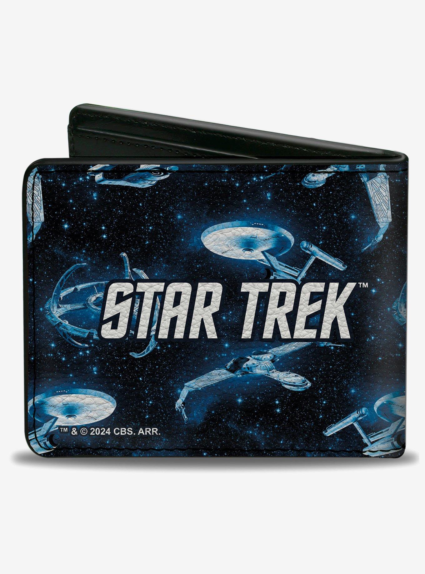 Star Trek Spaceship Fleet in Space and Title Logo Bifold Wallet, , hi-res