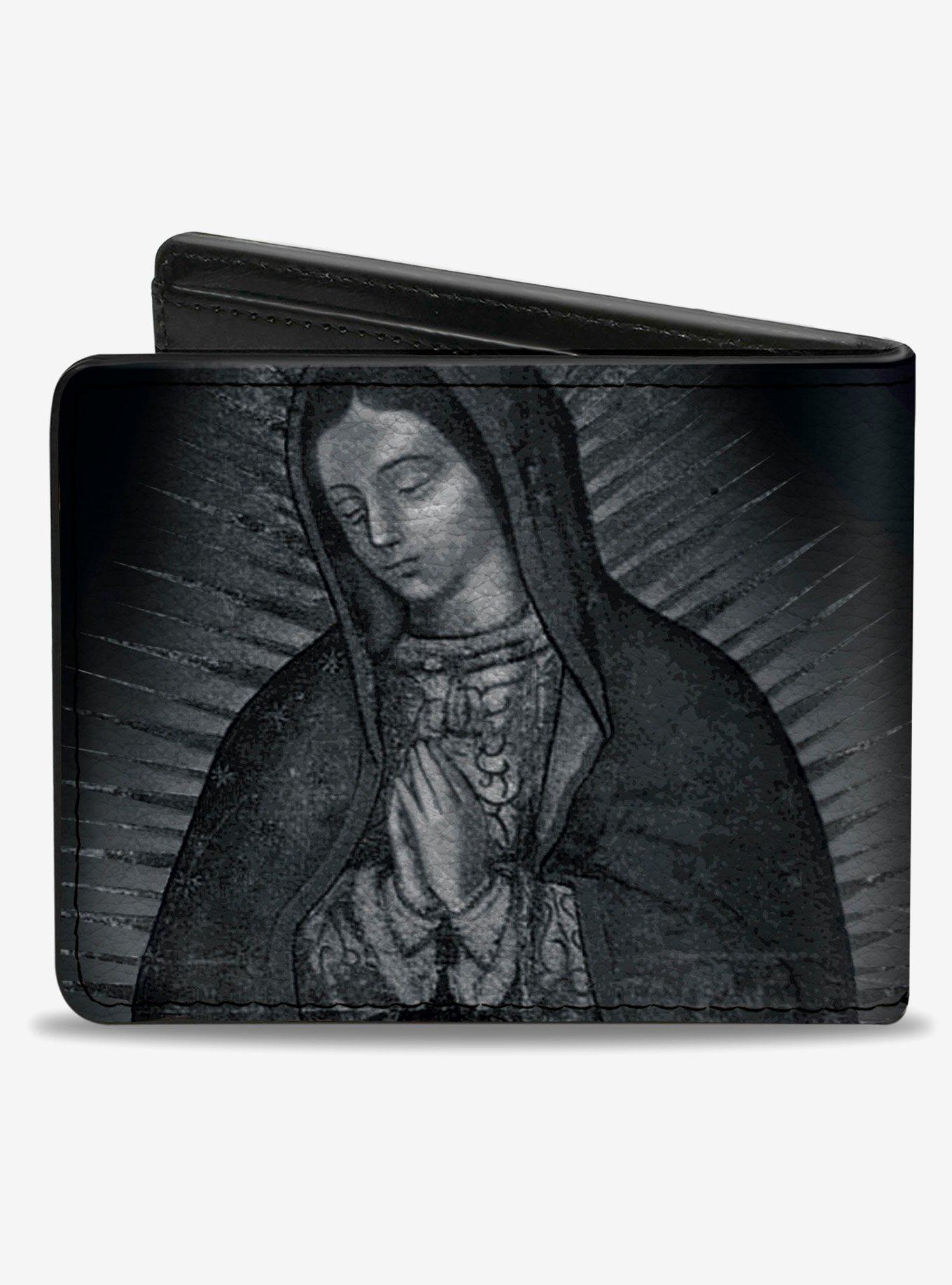 Virgen de Guadalupe Close Up Tonal Bifold Wallet, , hi-res