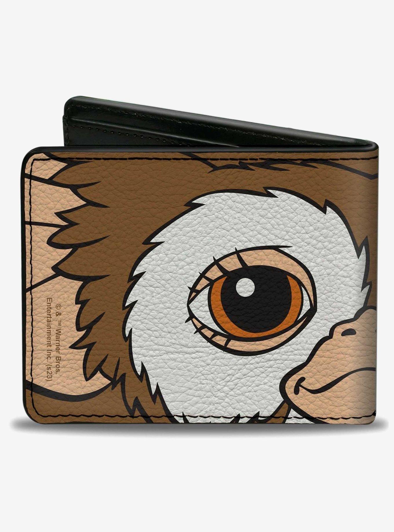 The Gremlins Gizmo Face Character Close Up Bifold Wallet, , hi-res