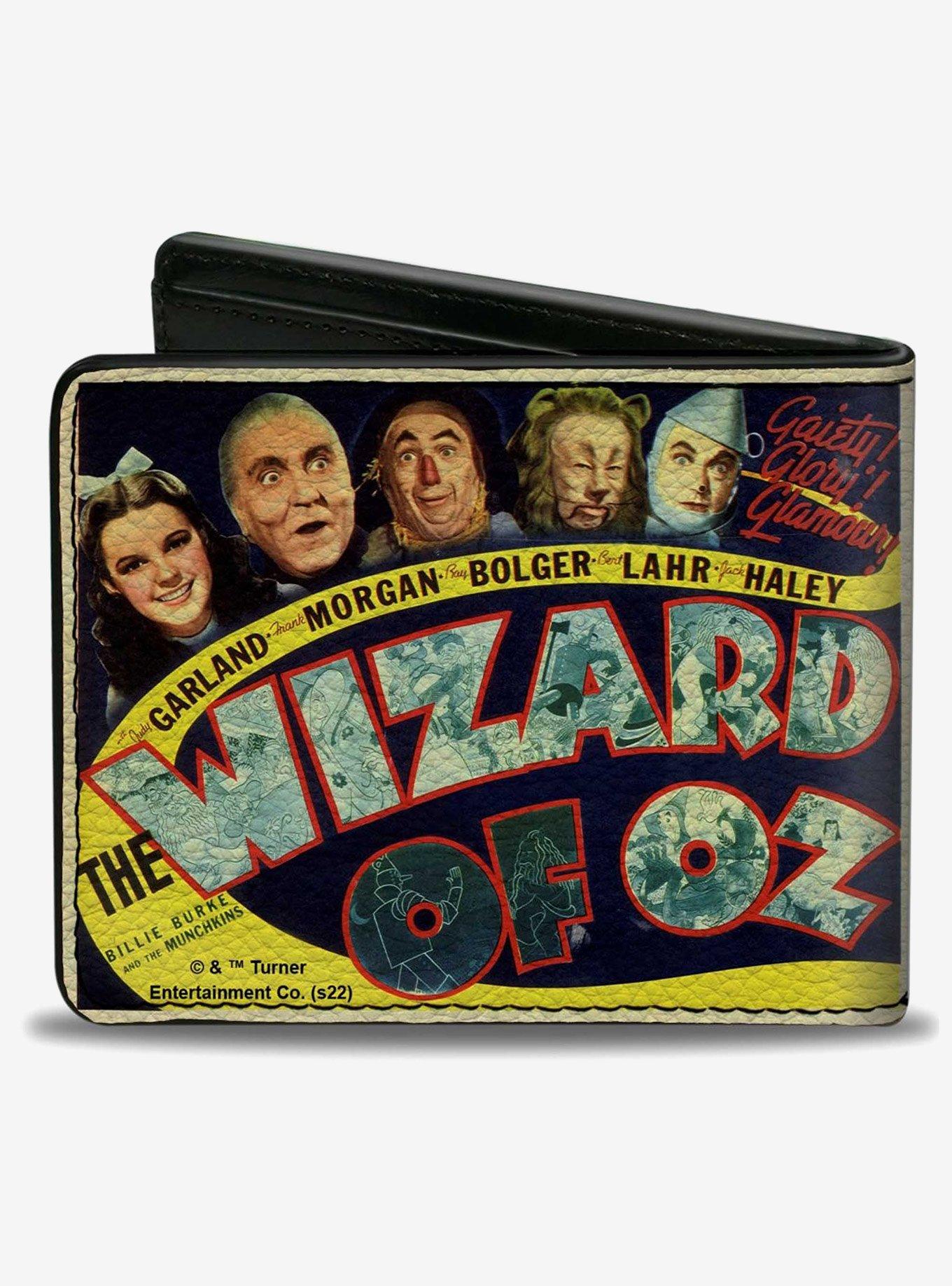 The Wizard of Oz Vintage Movie Poster with Characters Bifold Wallet, , hi-res