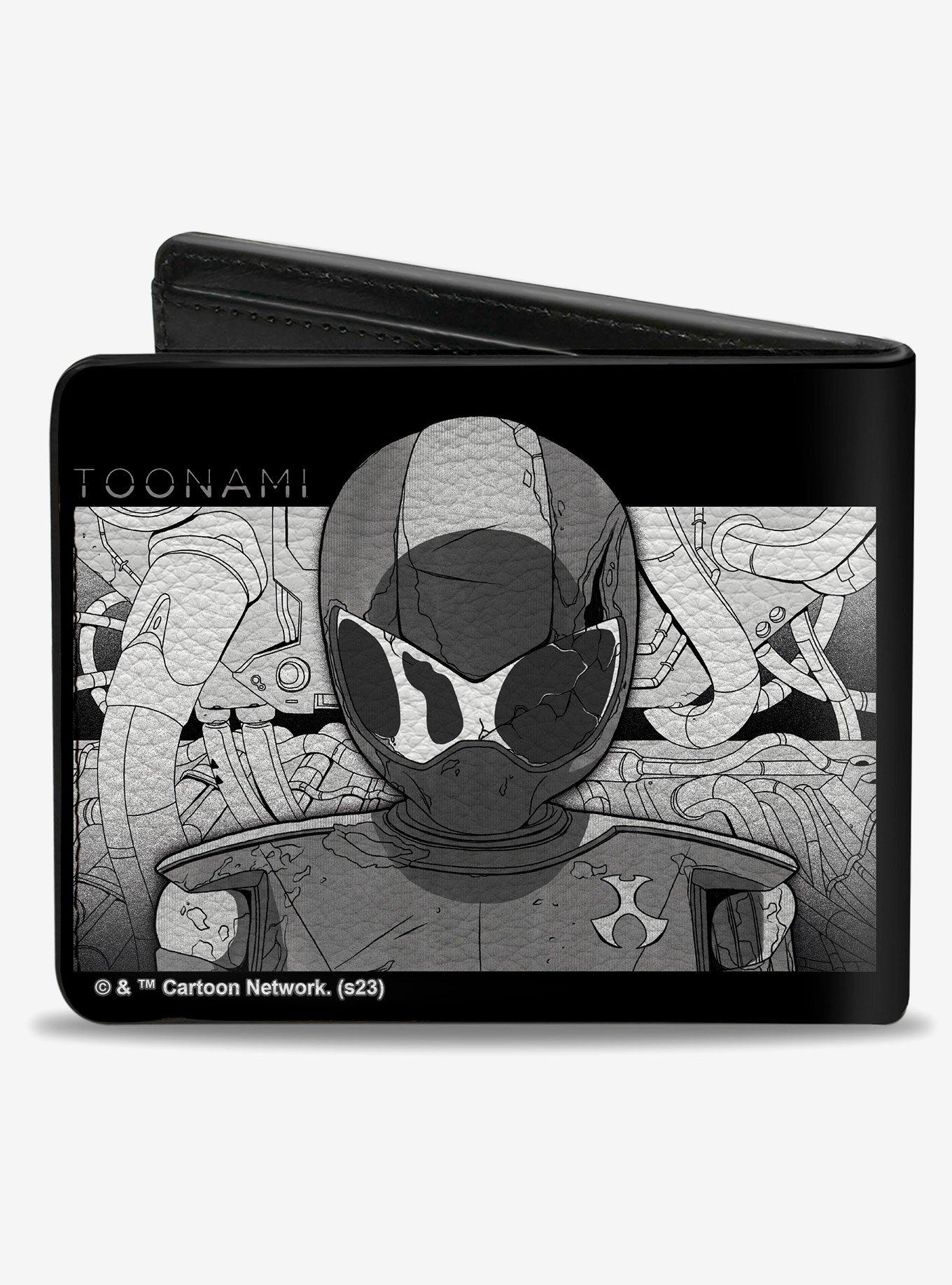 Toonami Robot Tom Sketch Pose Bifold Wallet, , alternate