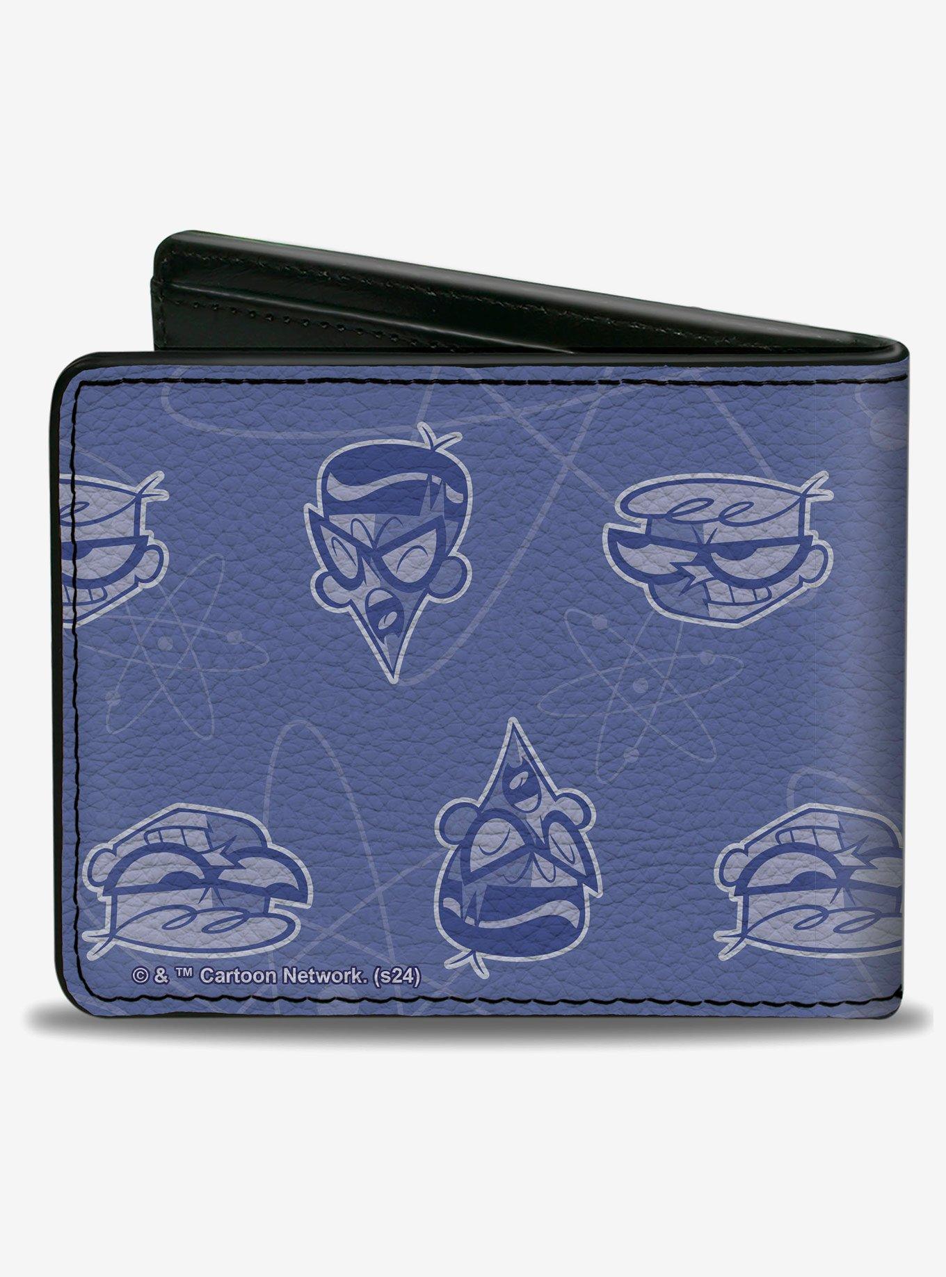 Dexter's Laboratory Dexter and Mandark Face Collage Bifold Wallet, , hi-res