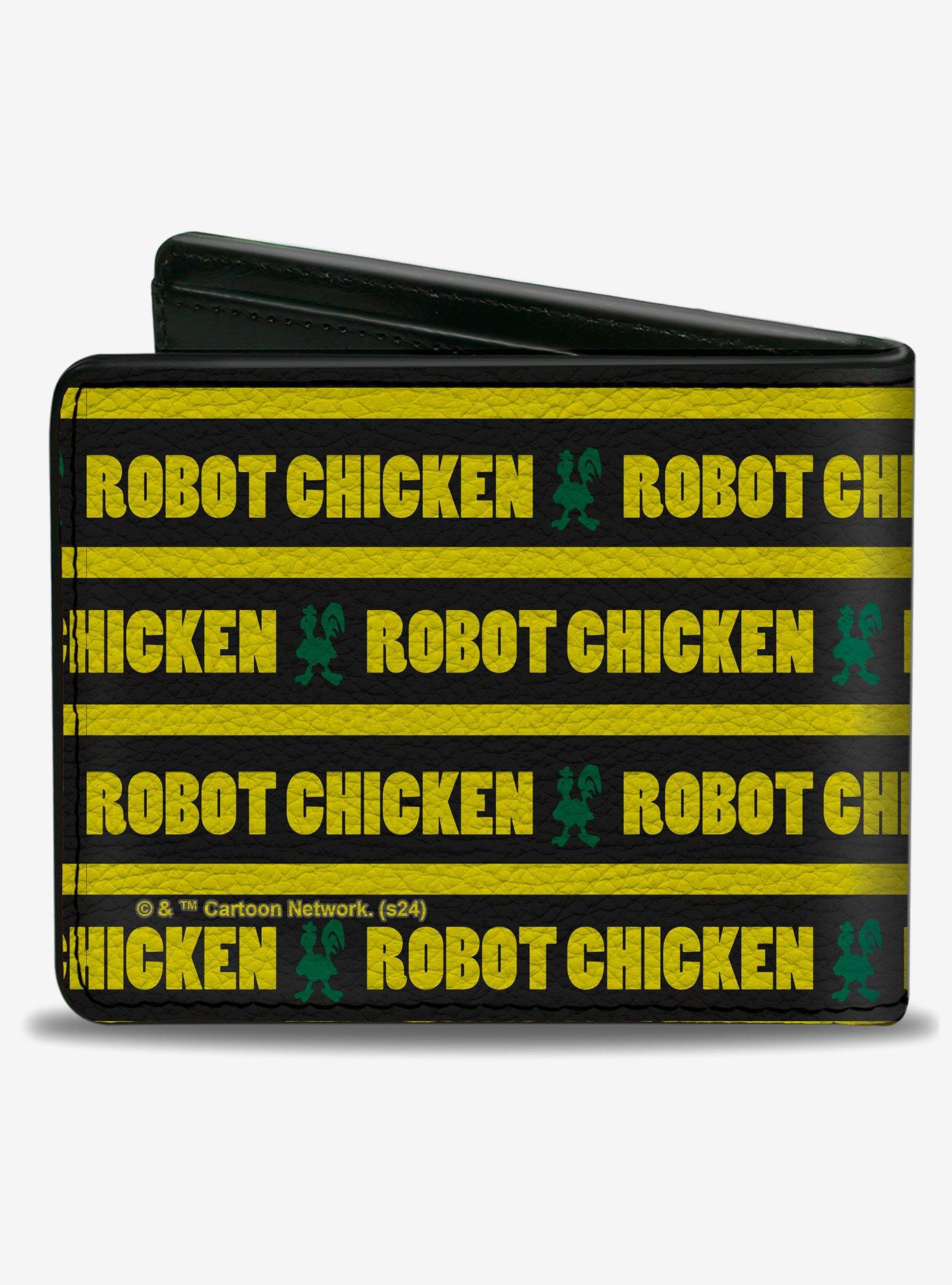 Robot Chicken Title Logo Stripe Green Bifold Wallet, , hi-res