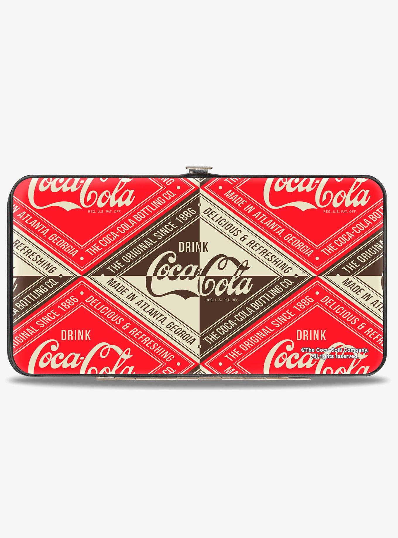 Coca-Cola Drink Coca Cola Delicious Refreshing Diamond Block Hinged Wallet, , hi-res