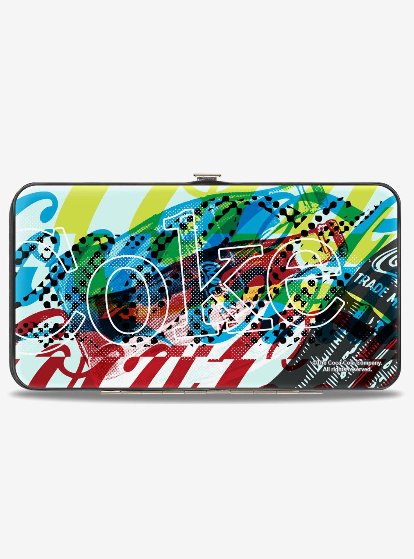 Coca-Cola Coke Logos and Bottle Pop Art Hinged Wallet, , hi-res