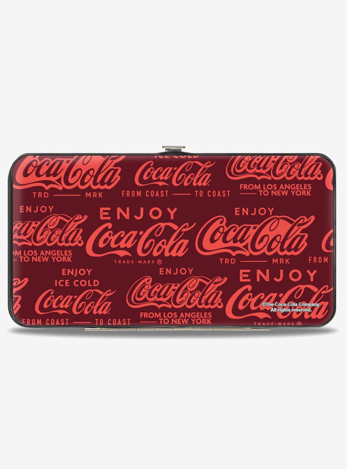 Coca-Cola Enjoy Coca Cola Logos Hinged Wallet, , hi-res