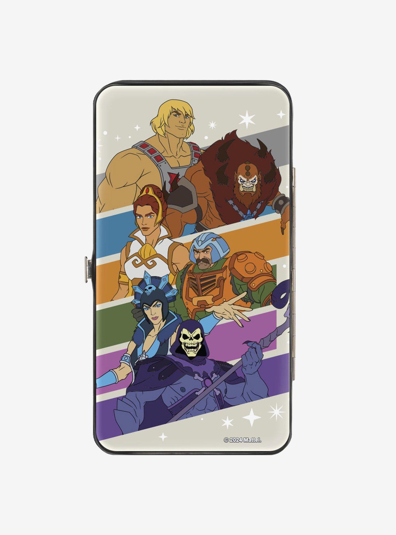 Masters of the Universe Character Stripe Poses Hinged Wallet, , hi-res