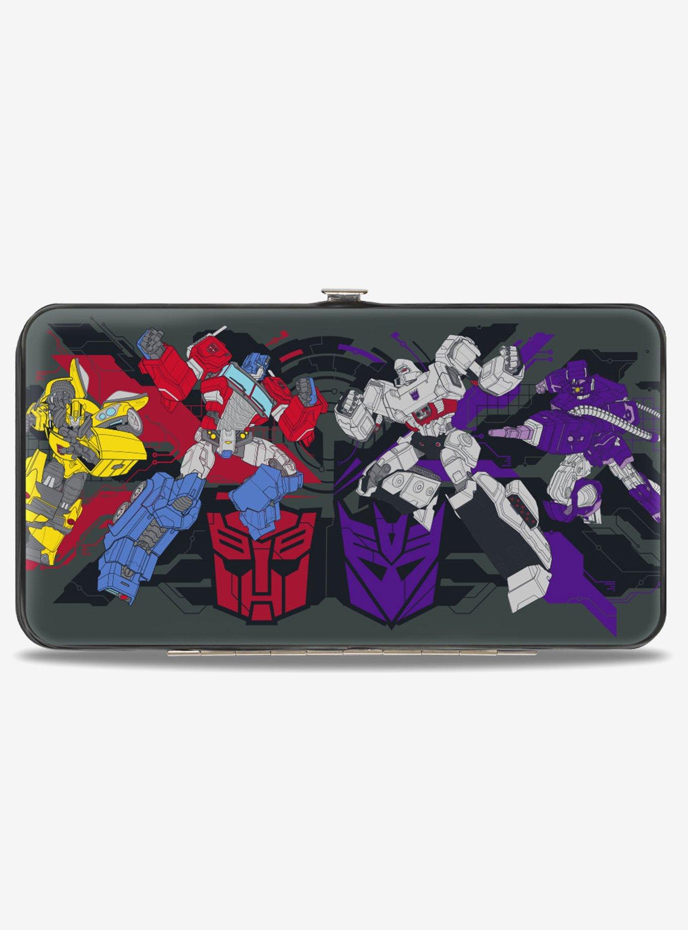 Transformers Autobots Versus Decepticons Action and Logos Hinged Wallet, , hi-res