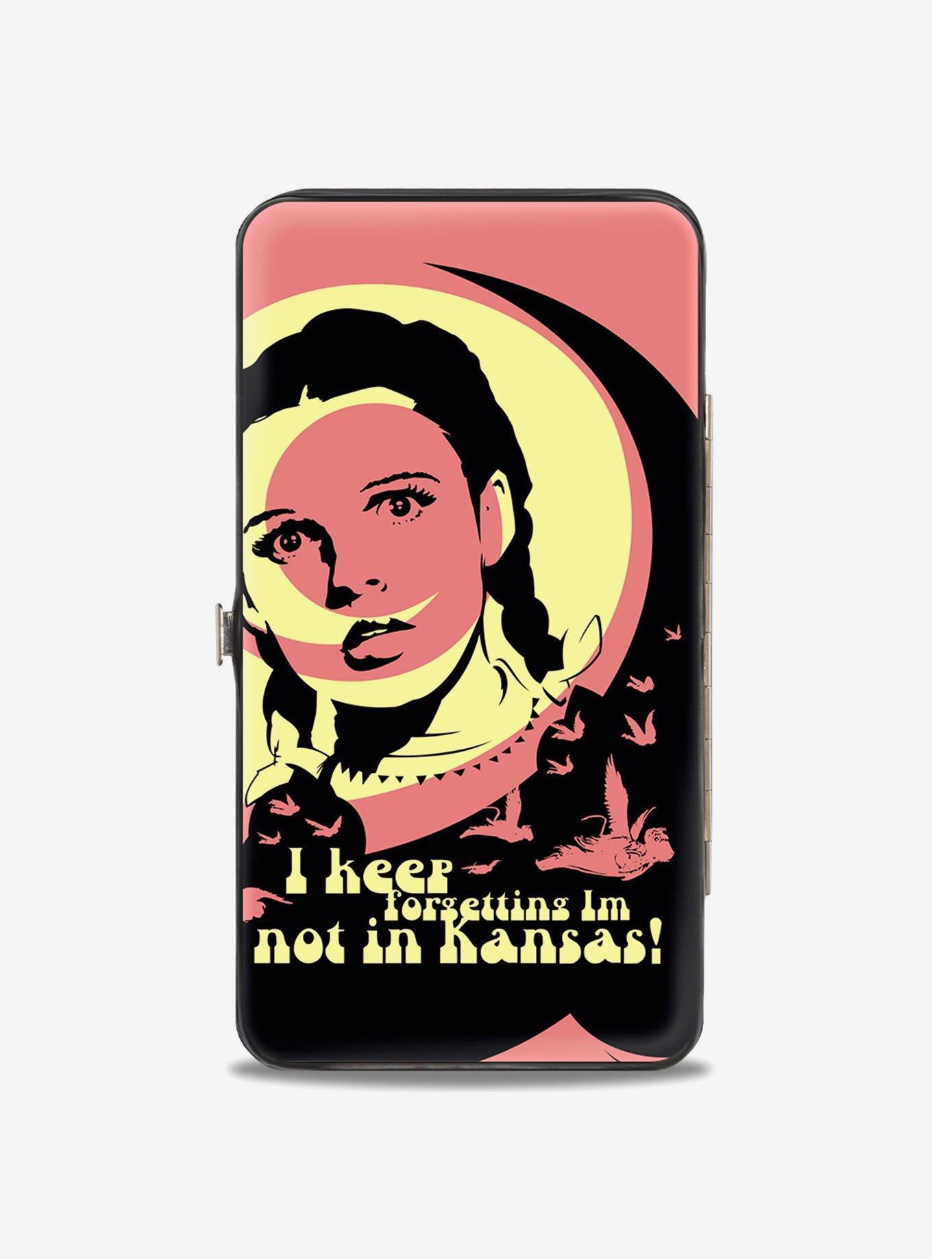 Wizard of Oz Dorothy and Flying Monkeys Not in Kansas Quote Hinged Wallet, , hi-res