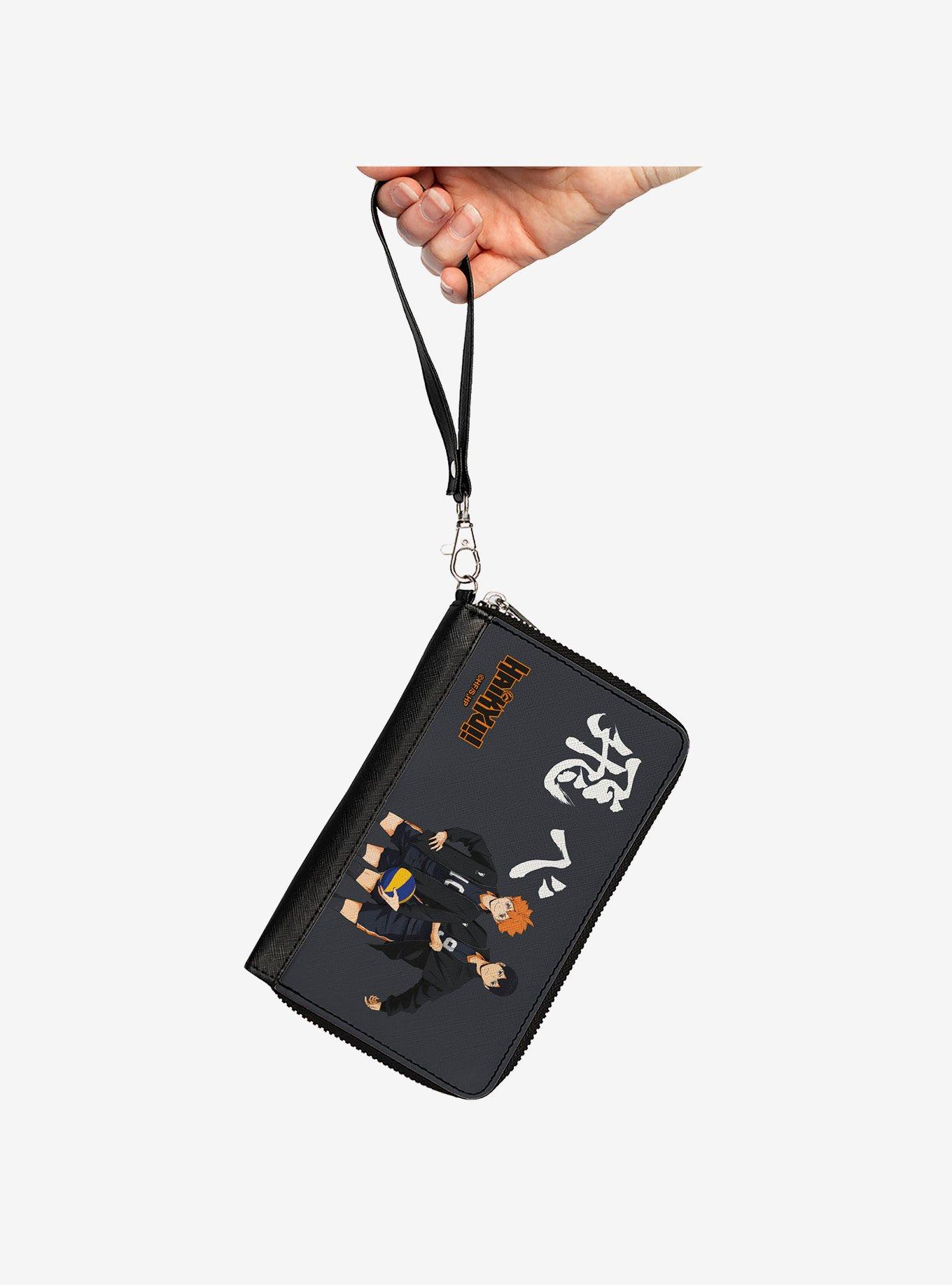 Haikyu!! Karasuno High Hinata and Kageyama Pose Zip Around Wallet, , hi-res