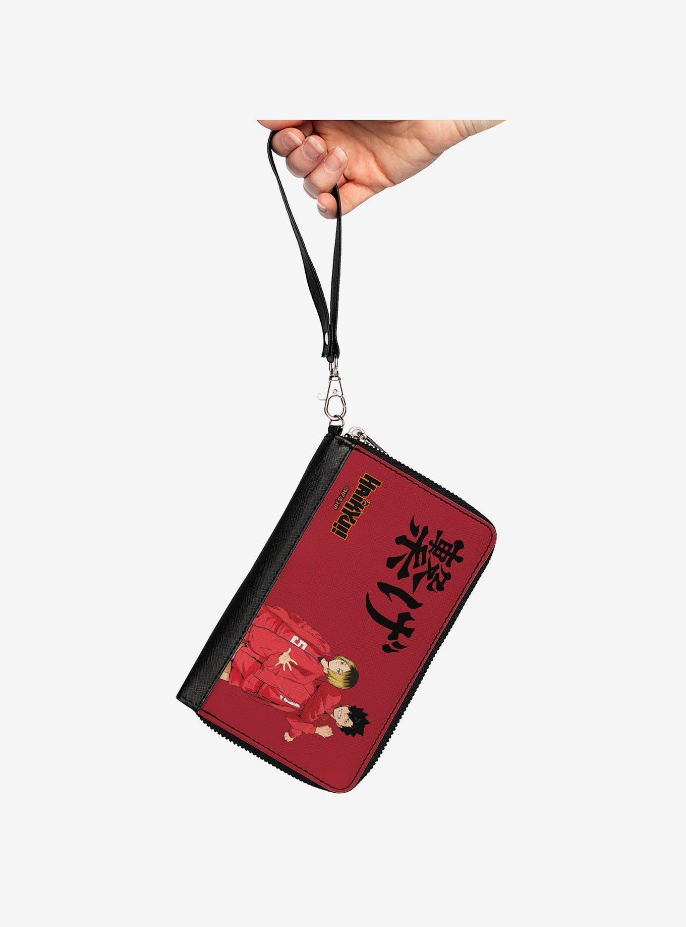 Haikyu!! Nekoma High School Kozume and Kuroo Connect Pose Zip Around Wallet, , hi-res