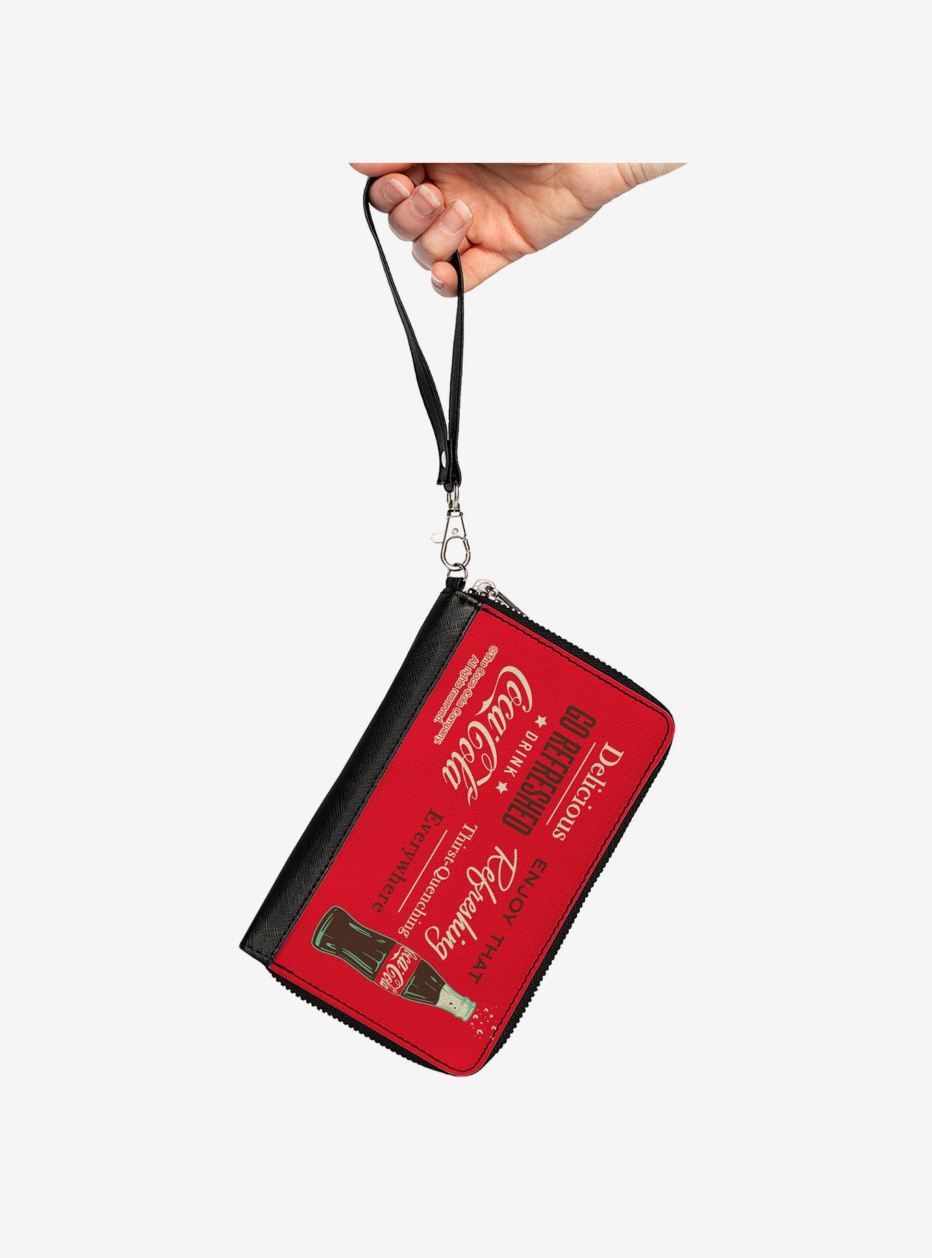 Coca-Cola Enjoy That Everywhere Bottle Zip Around Wallet, , hi-res