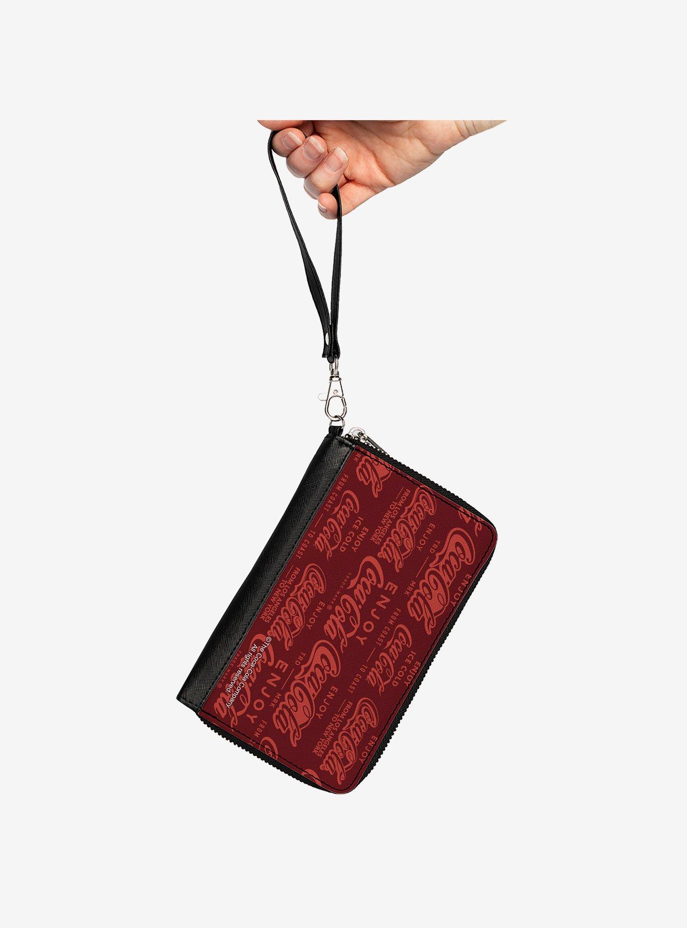 Coca-Cola Enjoy Coca Cola Logos Zip Around Wallet, , hi-res