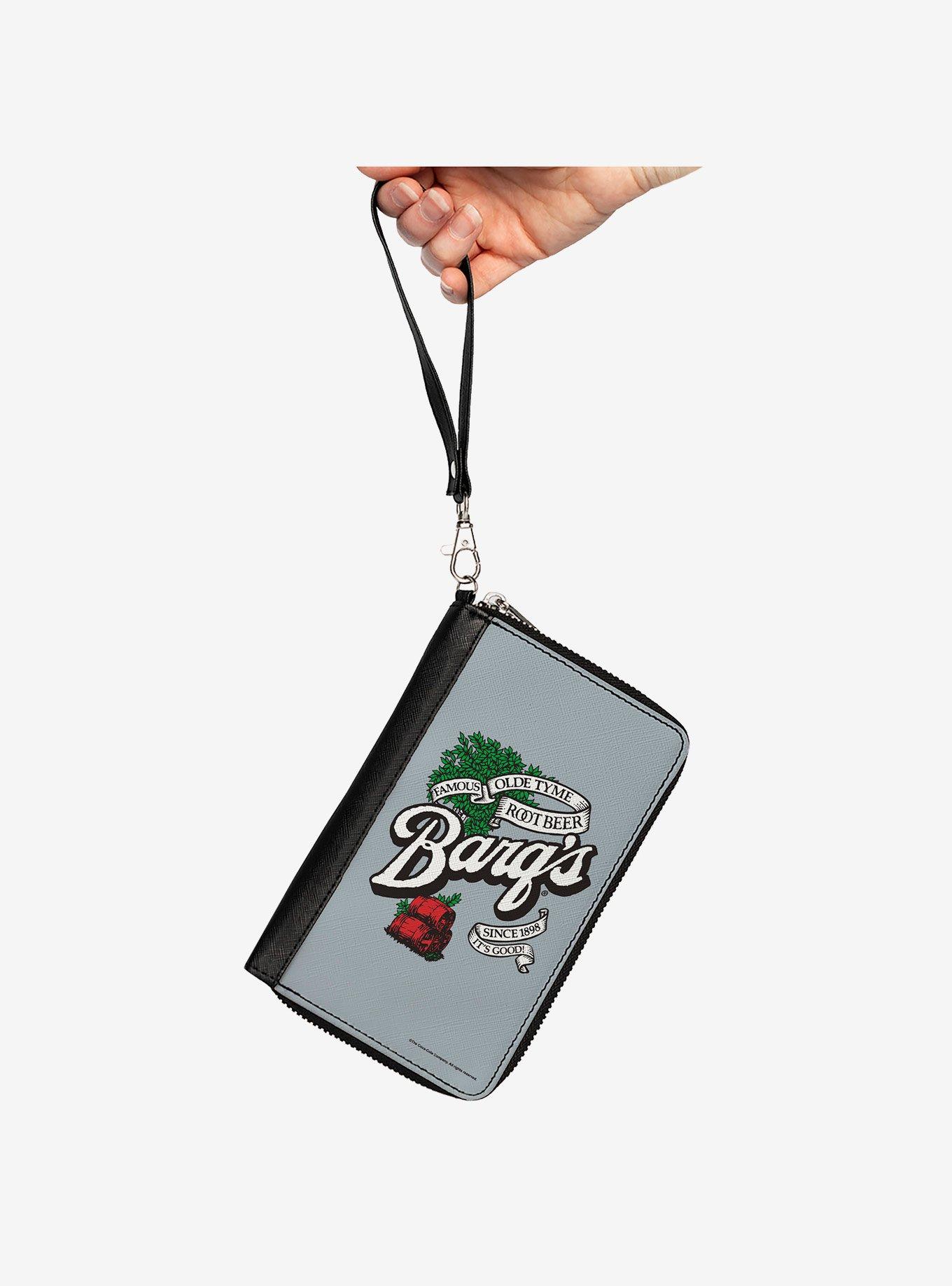 Coca-Cola Barqs Old Tyme Root Beer Barrels Logo Zip Around Wallet, , hi-res