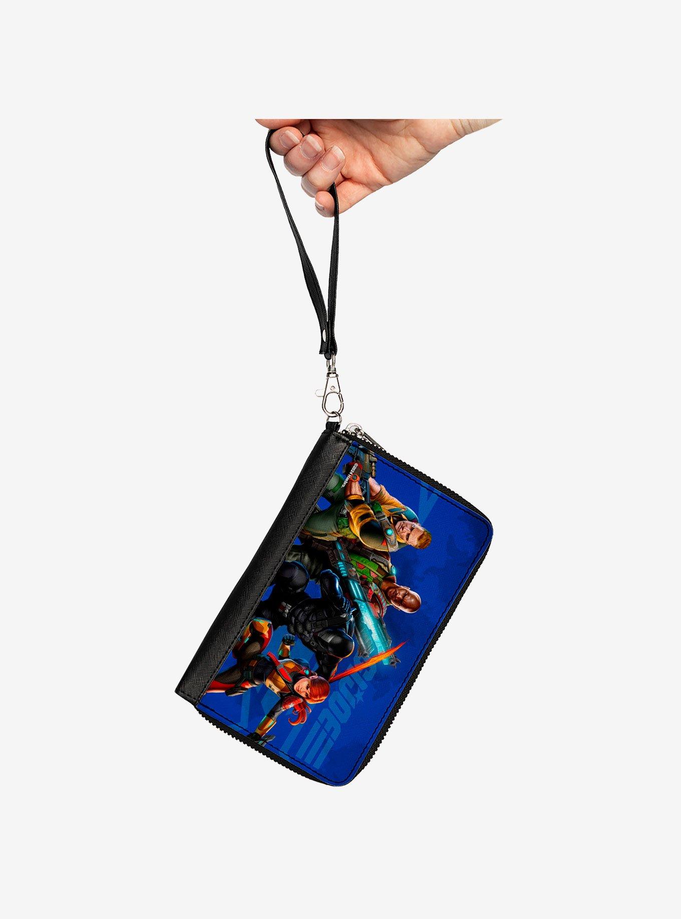 GI Joe Unit Agents Group Pose and Logo Zip Around Wallet, , hi-res