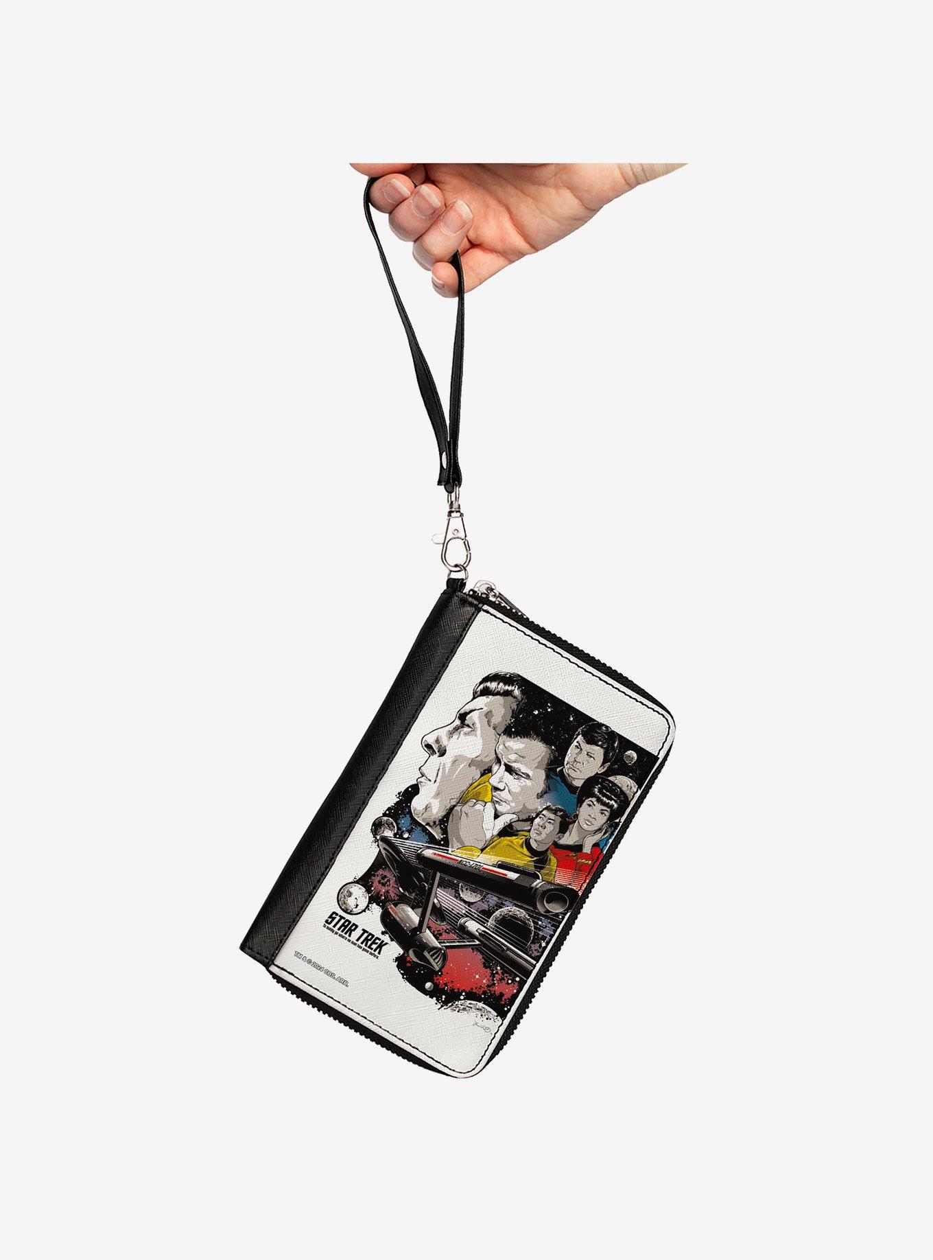 Star Trek Crew and Enterprise Poster Zip Around Wallet, , hi-res