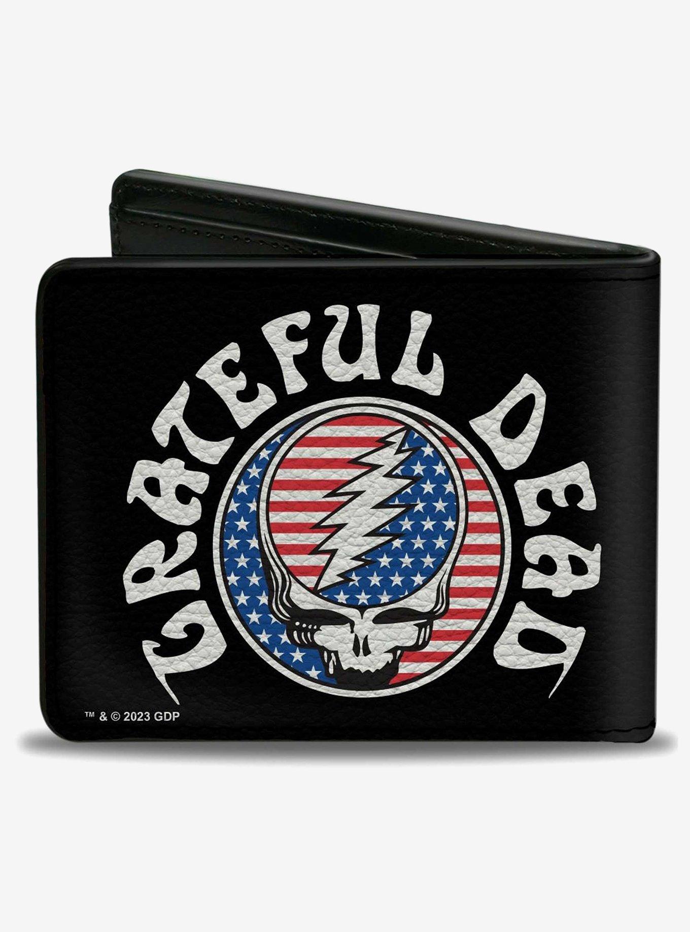 Grateful Dead Steal Your Face Stars and Stripes Logo Bifold Wallet, , hi-res