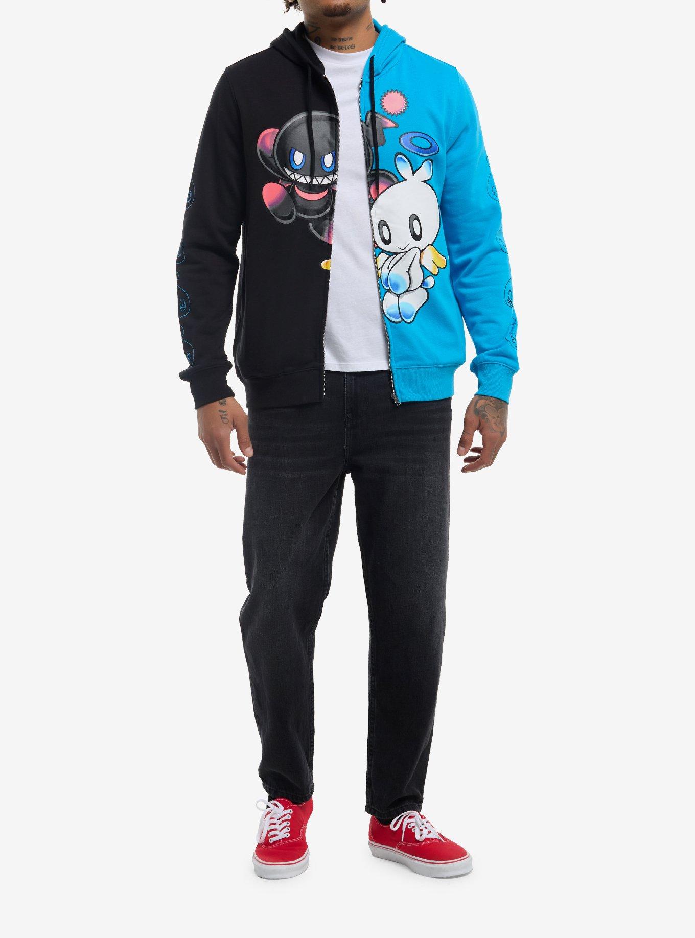 Sonic The Hedgehog Light & Dark Chao Split Hoodie, MULTI, alternate