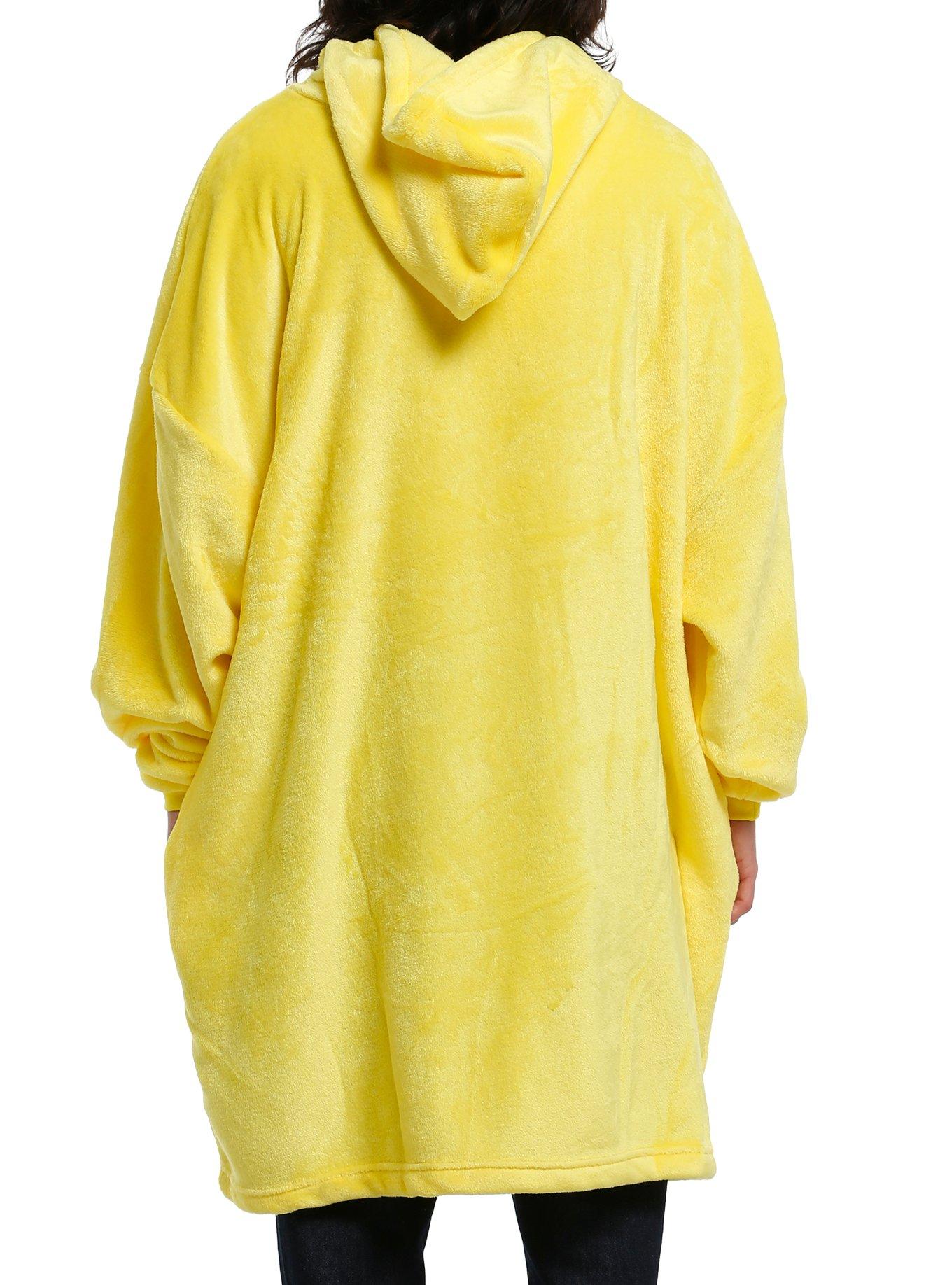 SpongeBob SquarePants Face Fuzzy Oversized Hoodie, , alternate