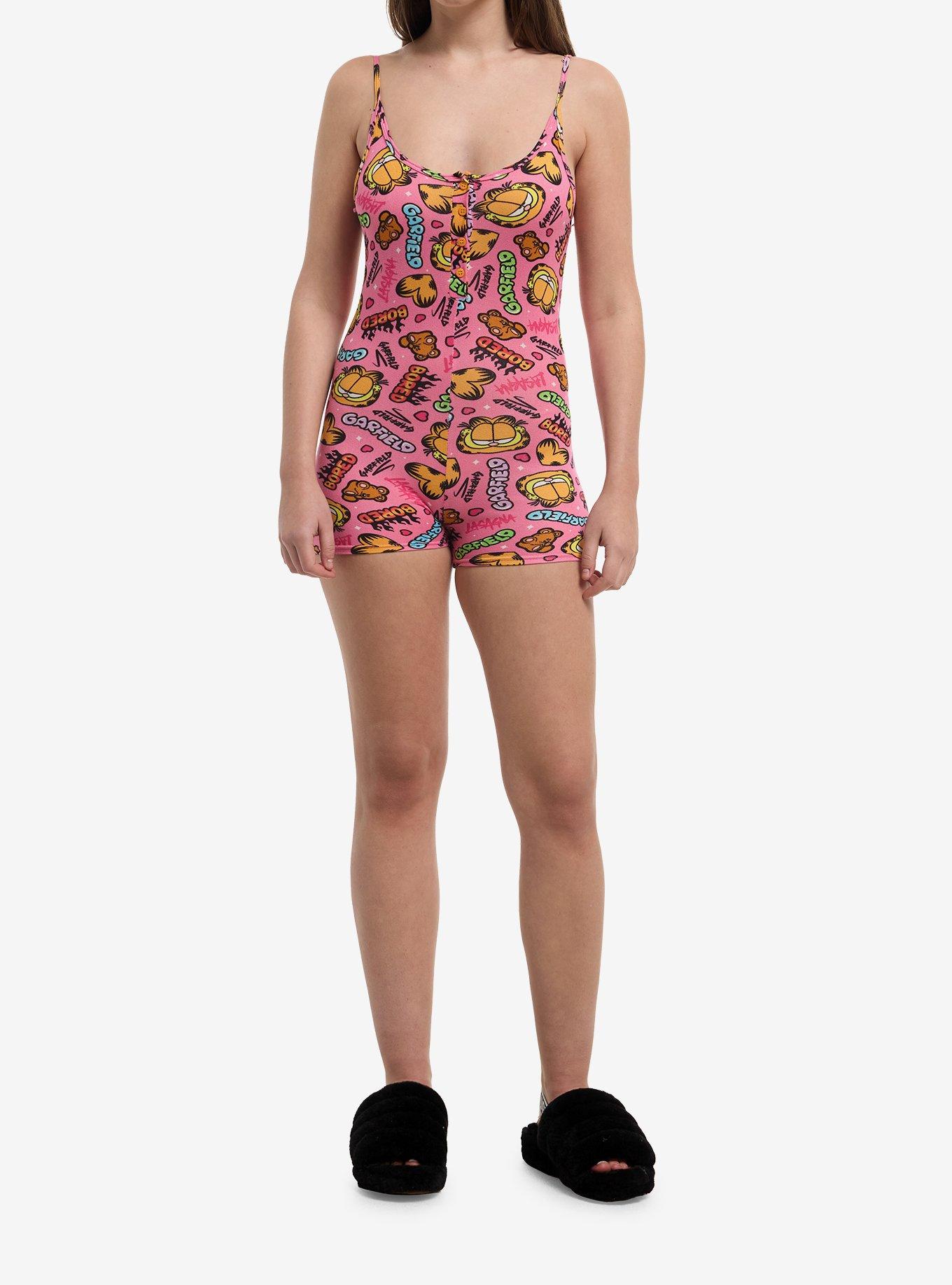 Garfield Graffiti Cami Romper, , hi-res