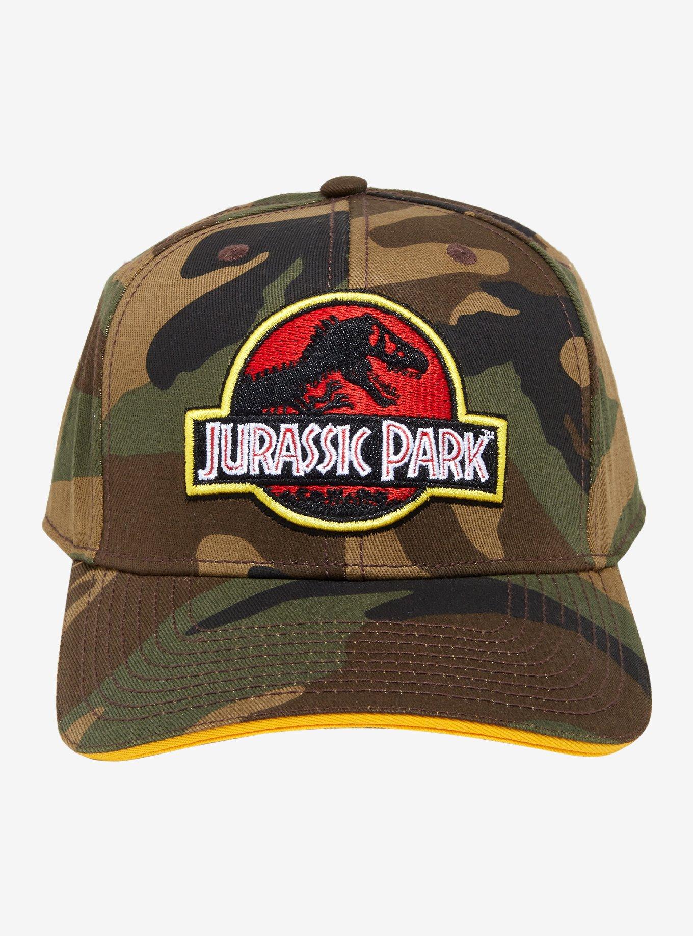 Jurassic Park Camouflage Snapback Hat, , hi-res