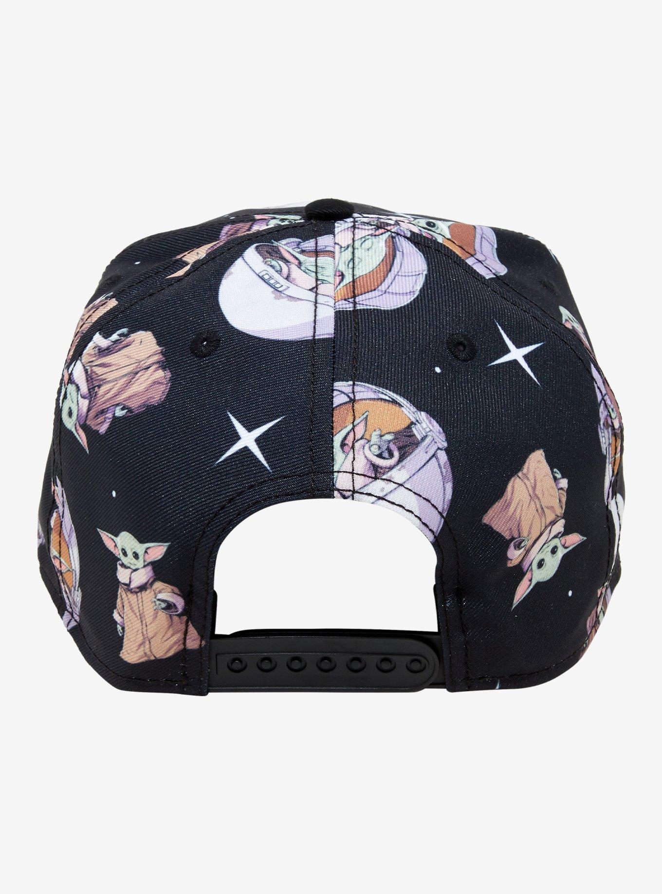 Star Wars The Mandalorian Grogu Print Snapback Hat, , alternate