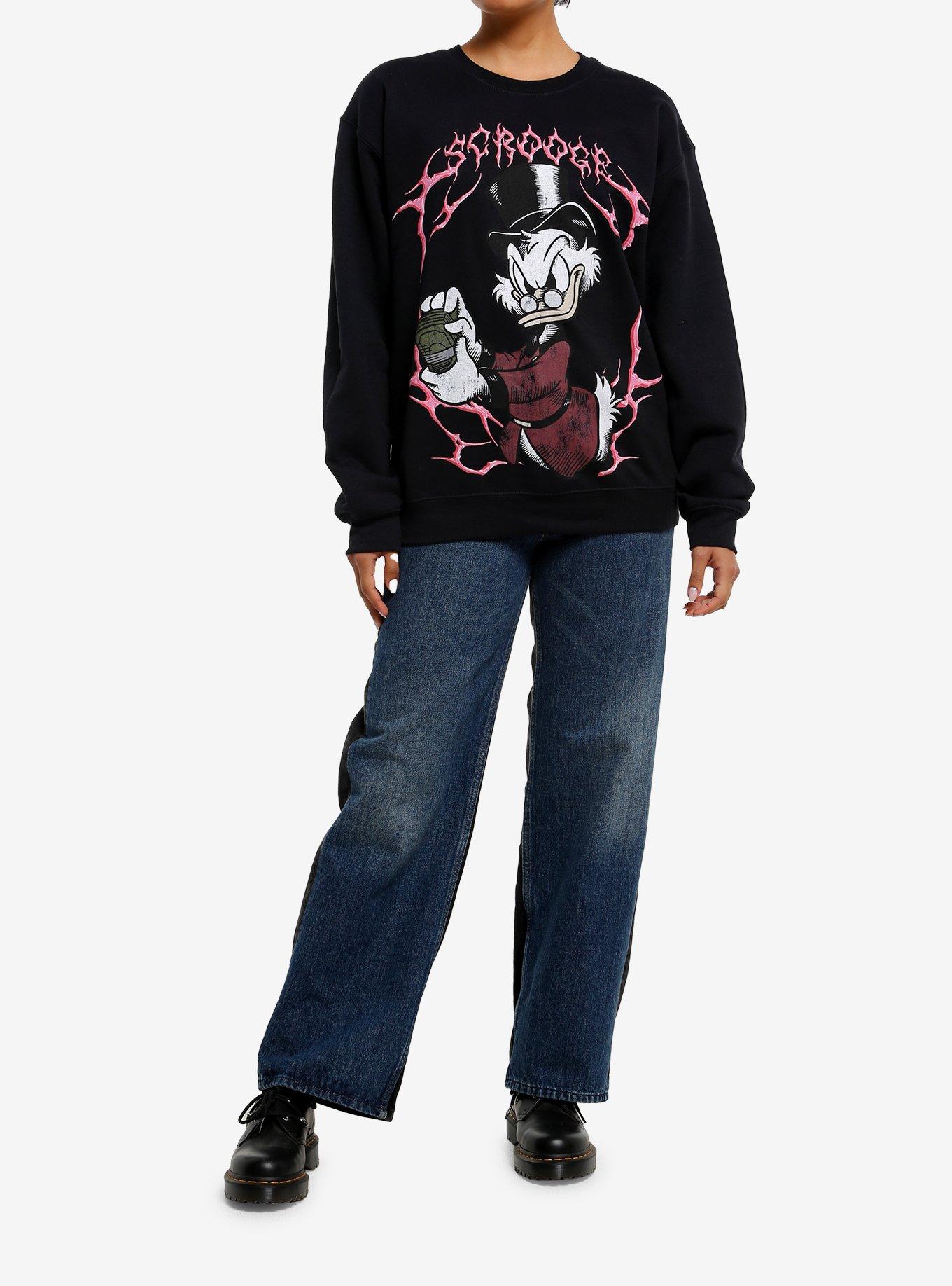 Disney Scrooge McDuck Metal Crewneck Sweater, , hi-res