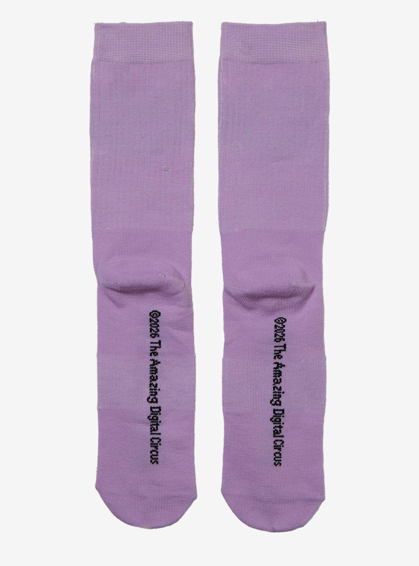 The Amazing Digital Circus Jax Crew Socks, , hi-res