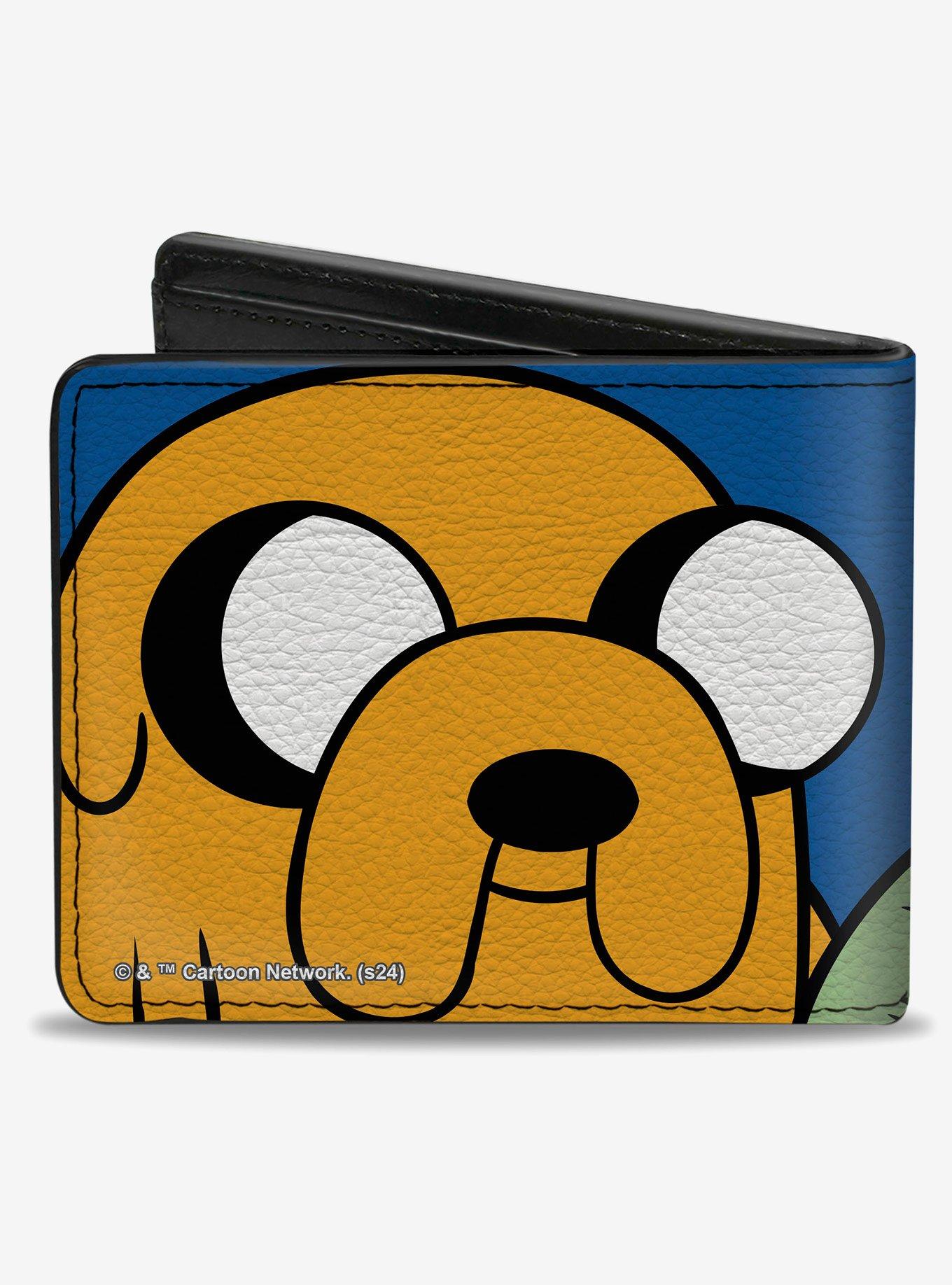 Adventure Time Jake and Finn Face Close Up Bifold Wallet, , hi-res