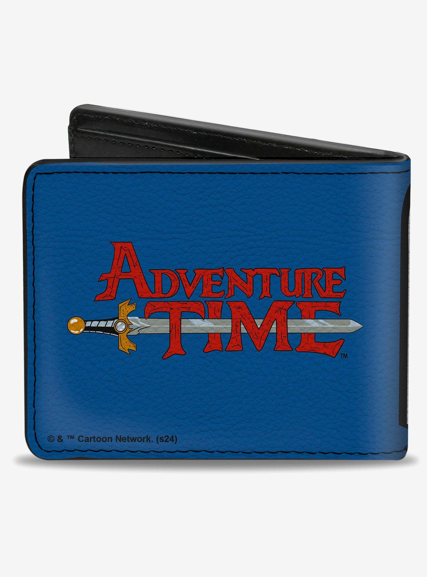 Adventure Time Title Logo and Finn Smiling Face Bifold Wallet, , hi-res