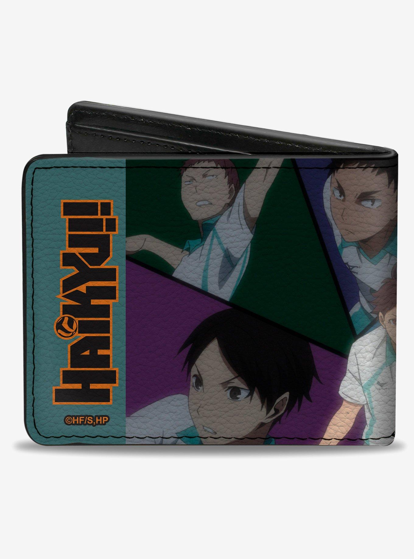 Haikyu!! Aoba Johsai High Control the Court Action Poses Bifold Wallet