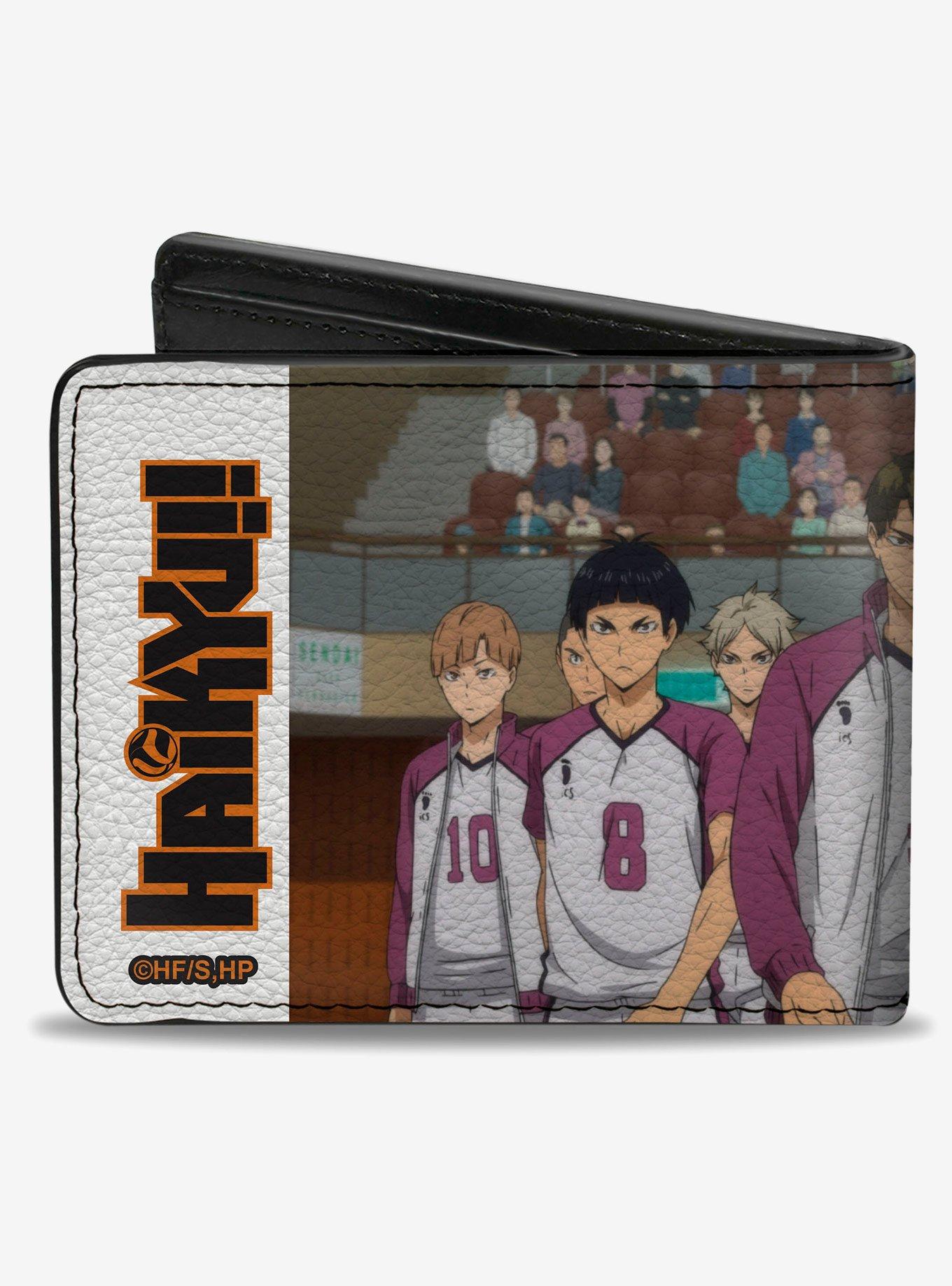 Haikyu!! Shiratorizawa Academy Team Strong Man Group Pose Bifold Wallet
