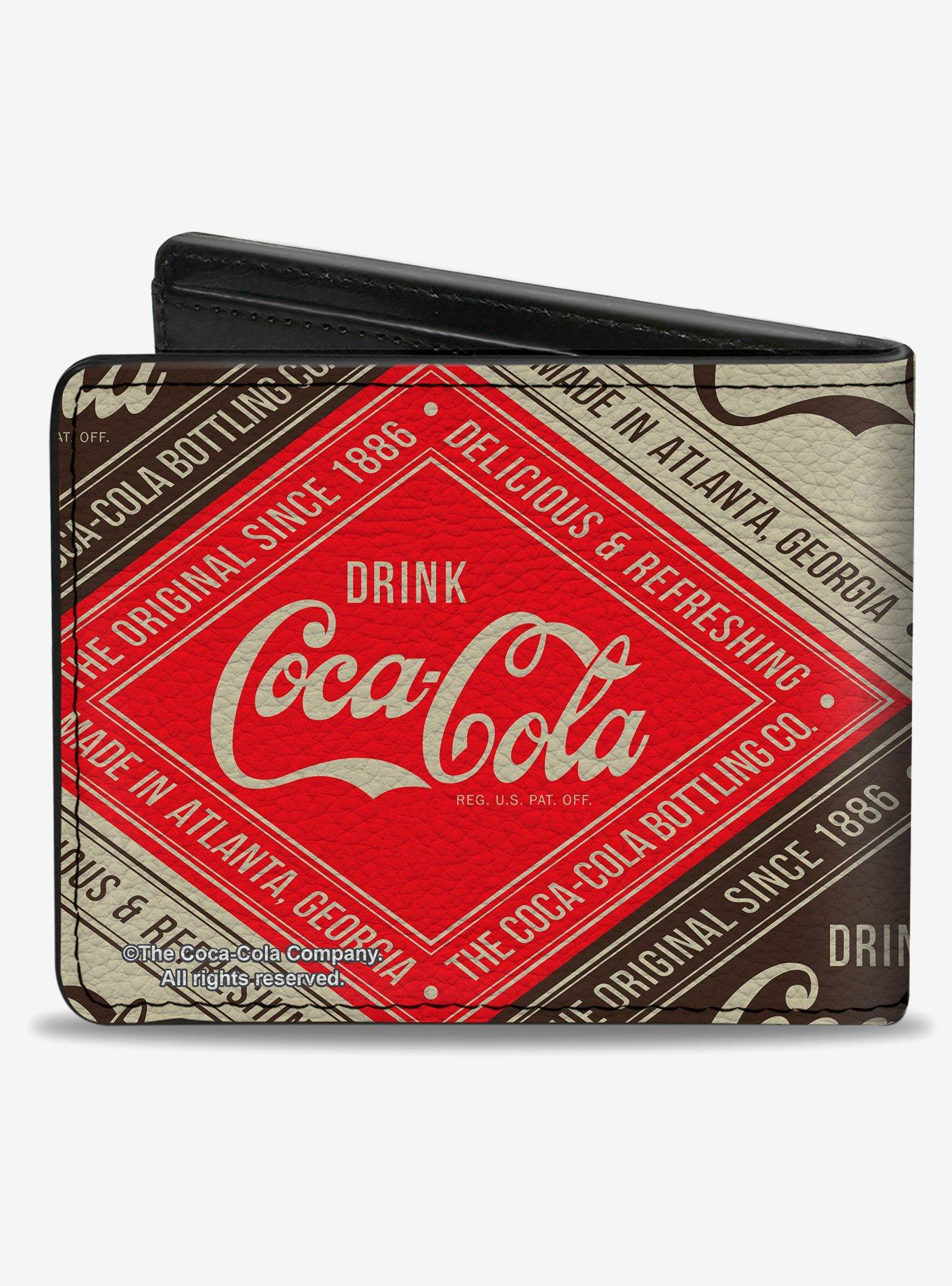 Coca-Cola Drink Coca-Cola Delicious & Refreshing Blocks Bifold Wallet