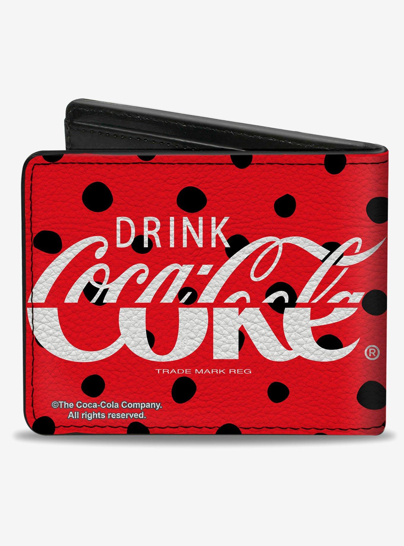 Coca-Cola Drink Coca Cola Coke Polka Dot Bifold Wallet