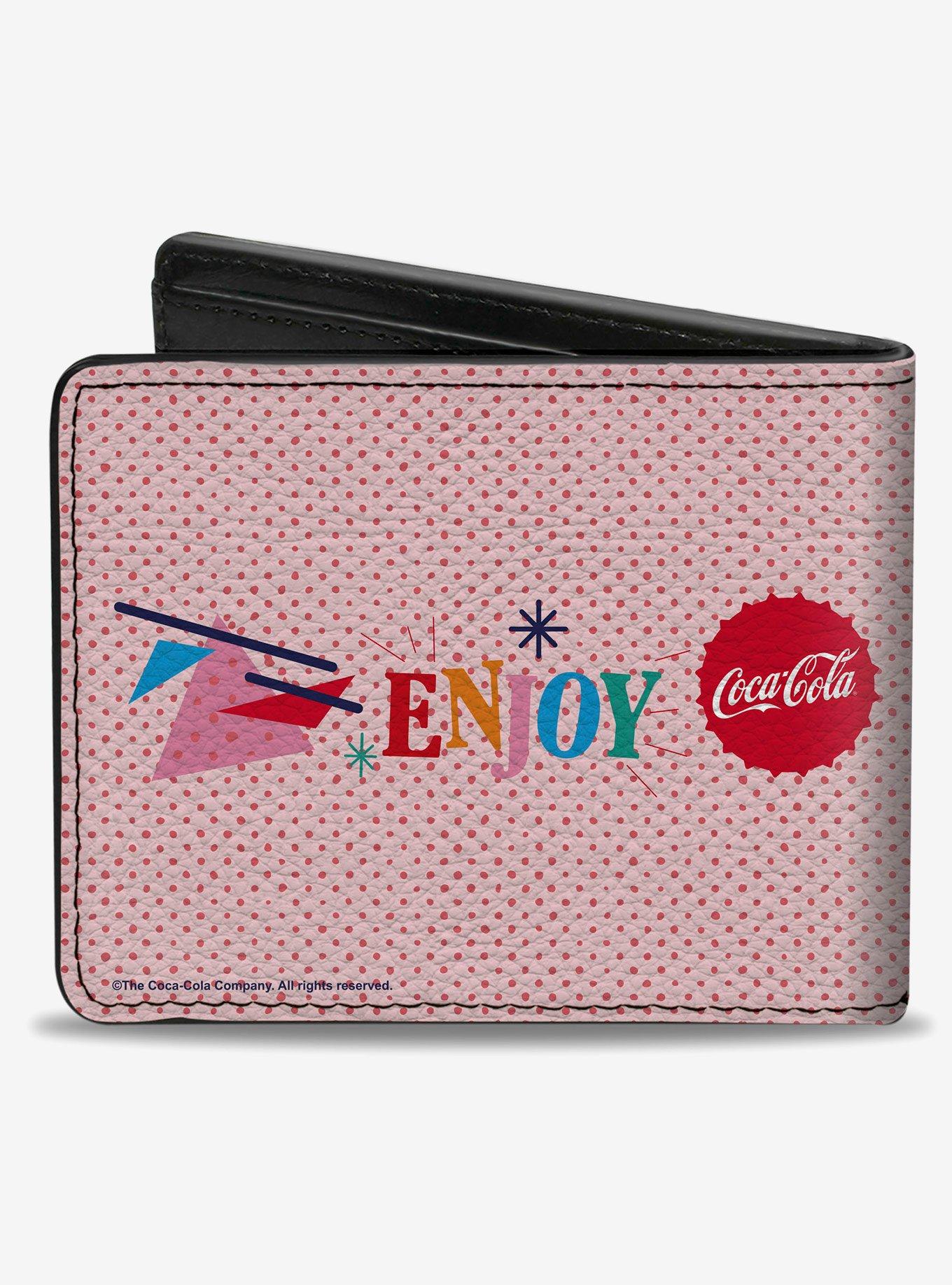 Coca-Cola Enjoy Vibrant Icons Collage Bifold Wallet