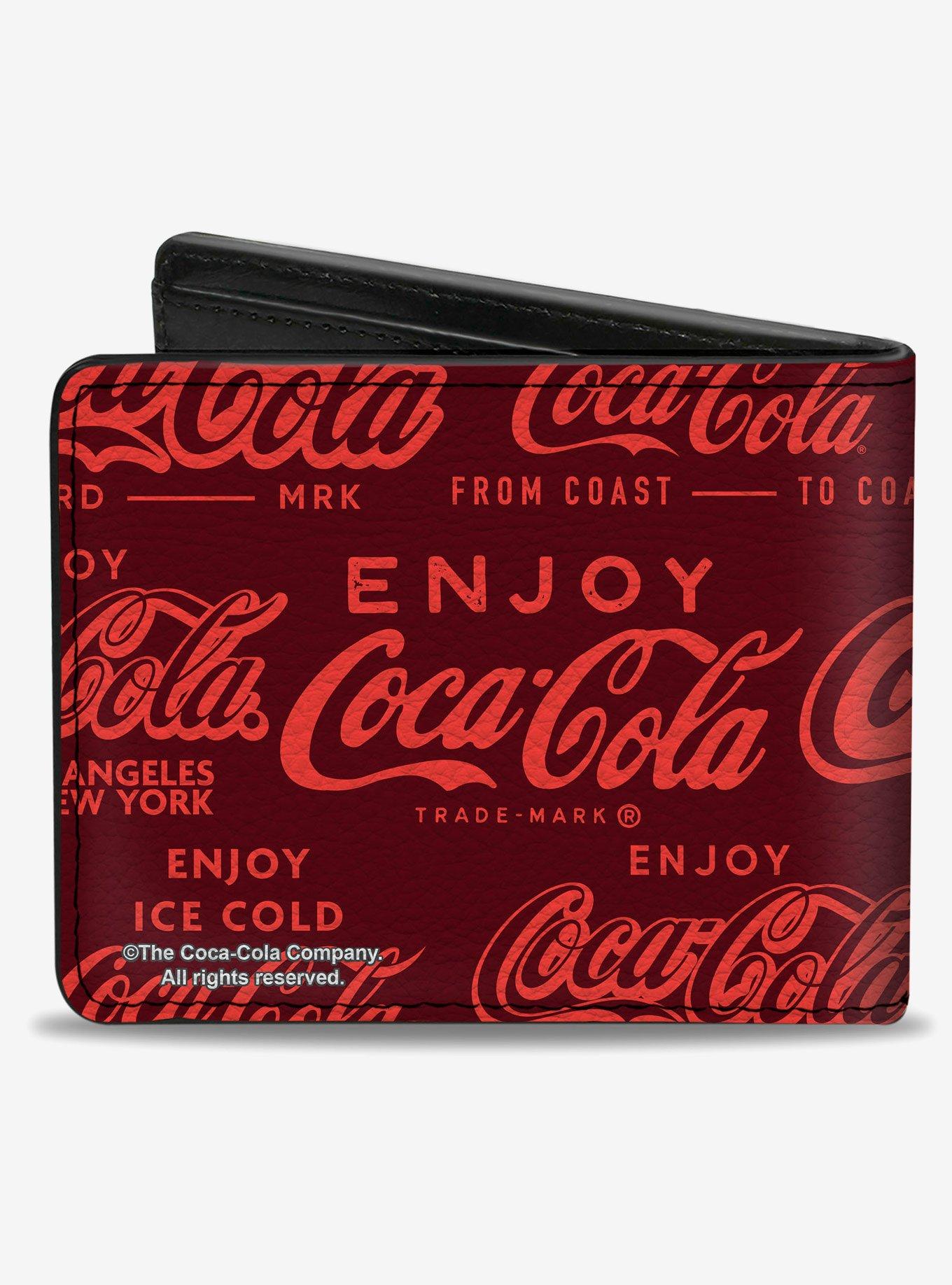 Coca-Cola Enjoy Coca Cola Logos Bifold Wallet, , hi-res
