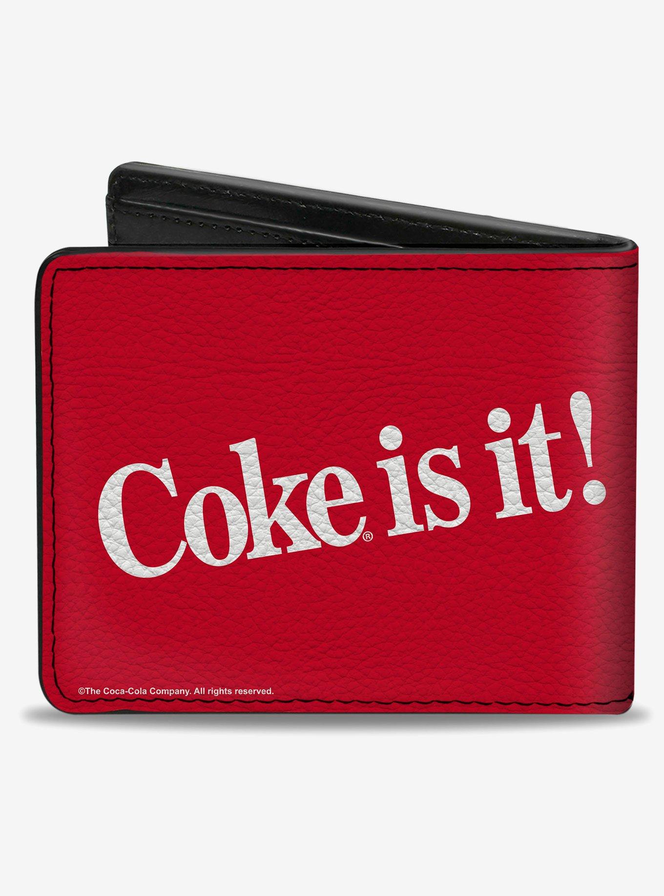 Coca-Cola Coke Is It! Text Bifold Wallet, , hi-res