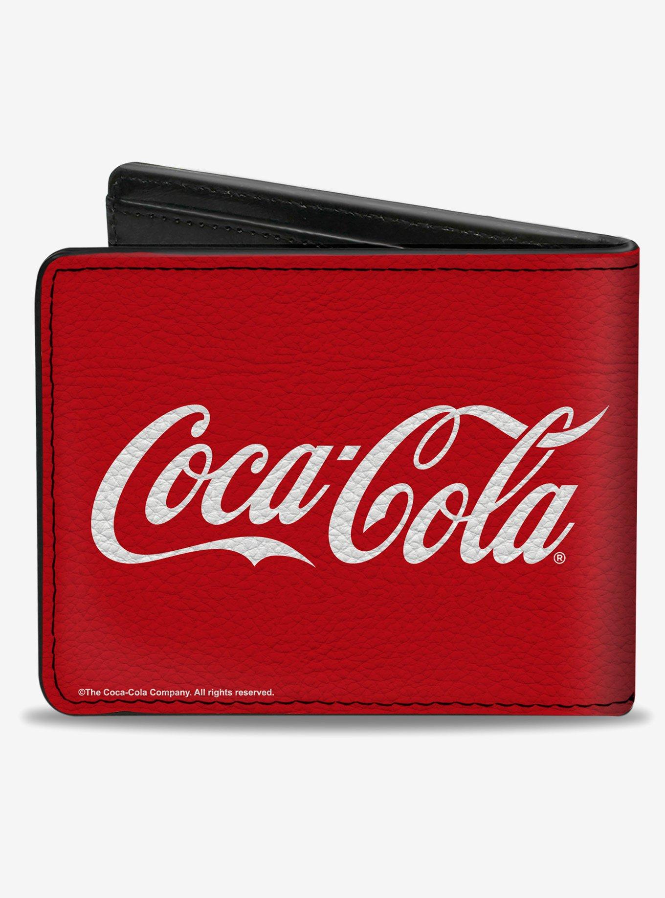 Coca-Cola Coca Cola Coke Script Logo Repeat Bifold Wallet, , hi-res