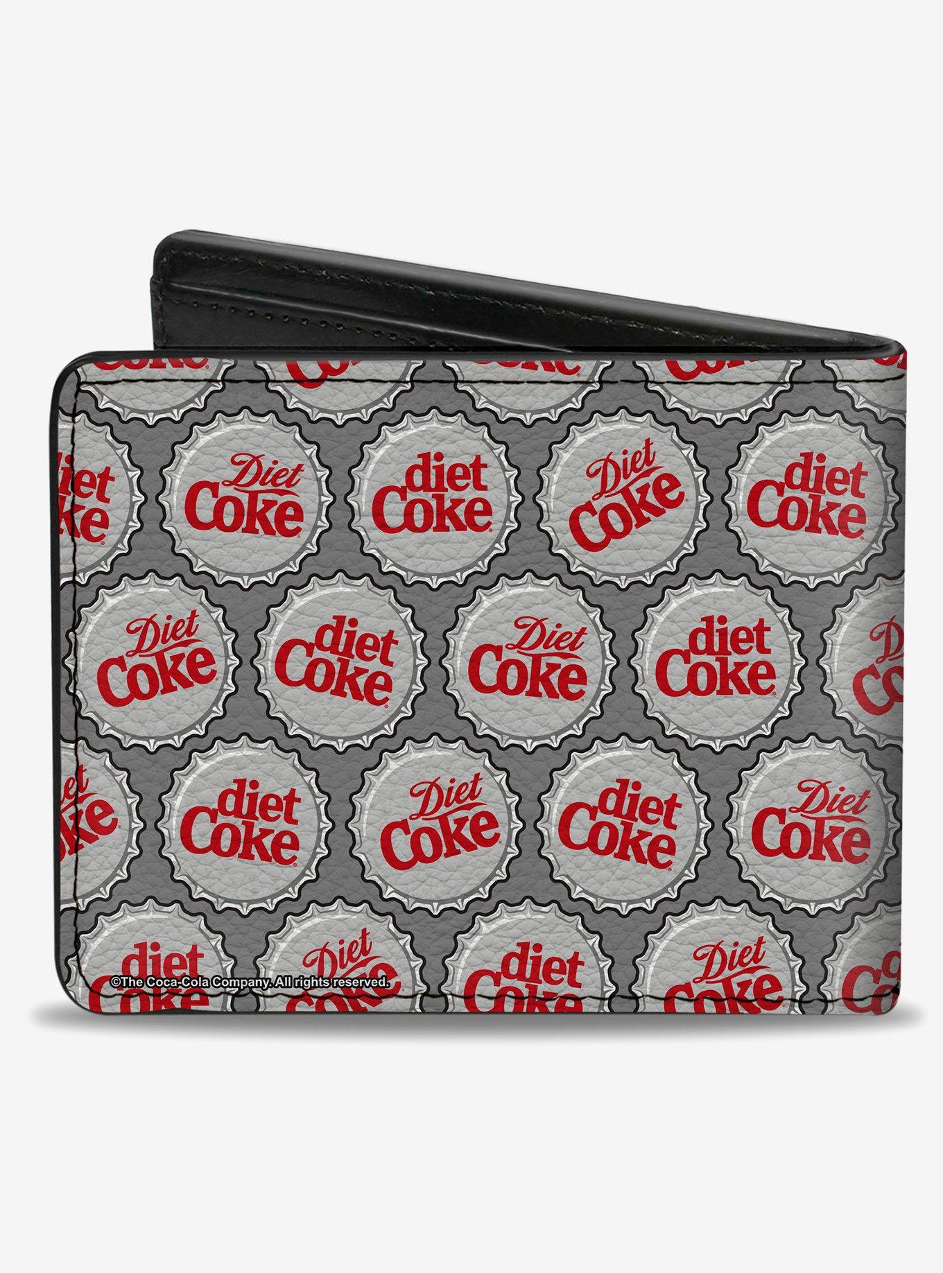 Coca-Cola Diet Coke Bottle Caps Collage Bifold Wallet