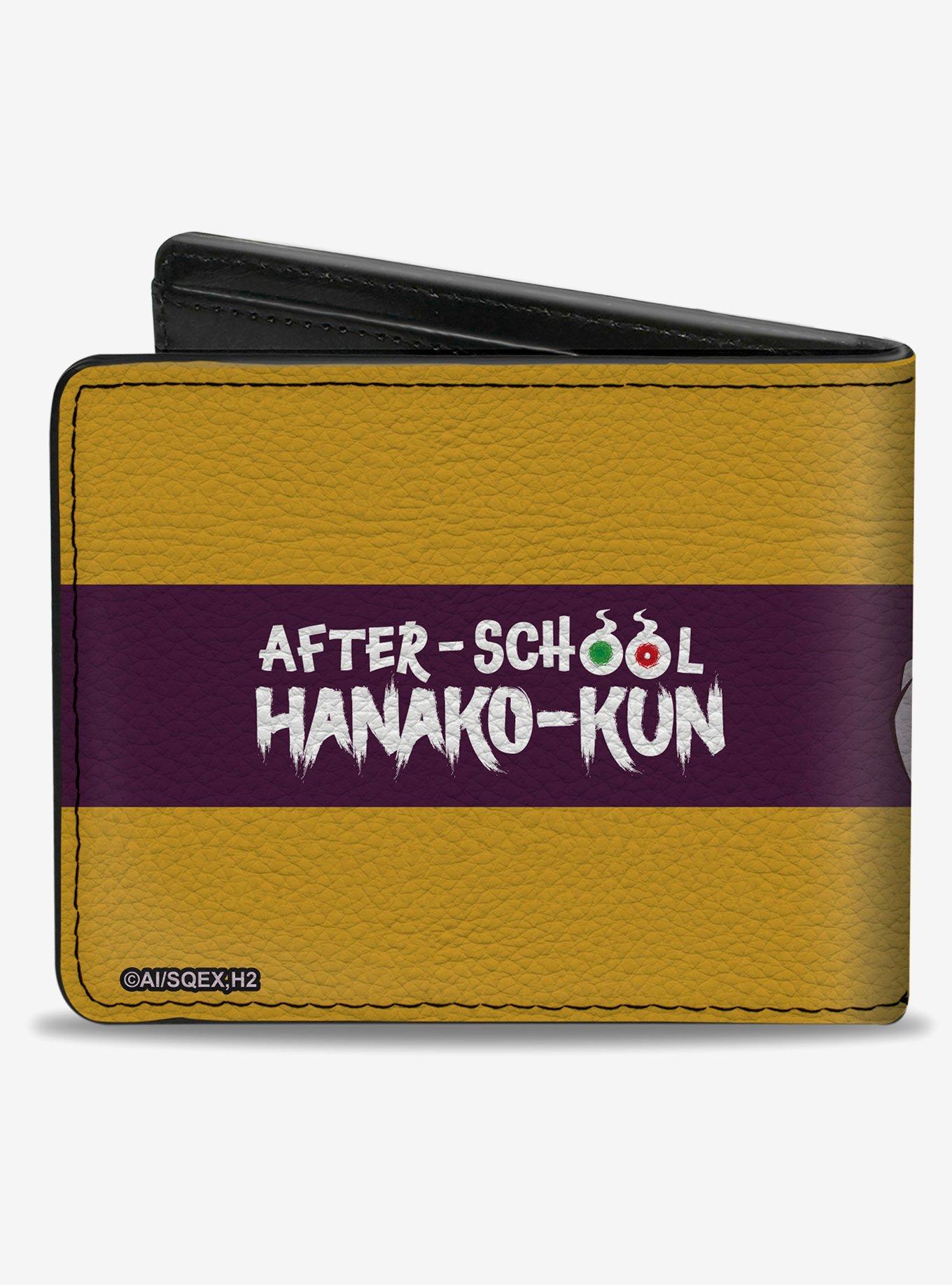 After-School Hanako-Kun Tsuchigomori Pose and Logo Bifold Wallet, , hi-res