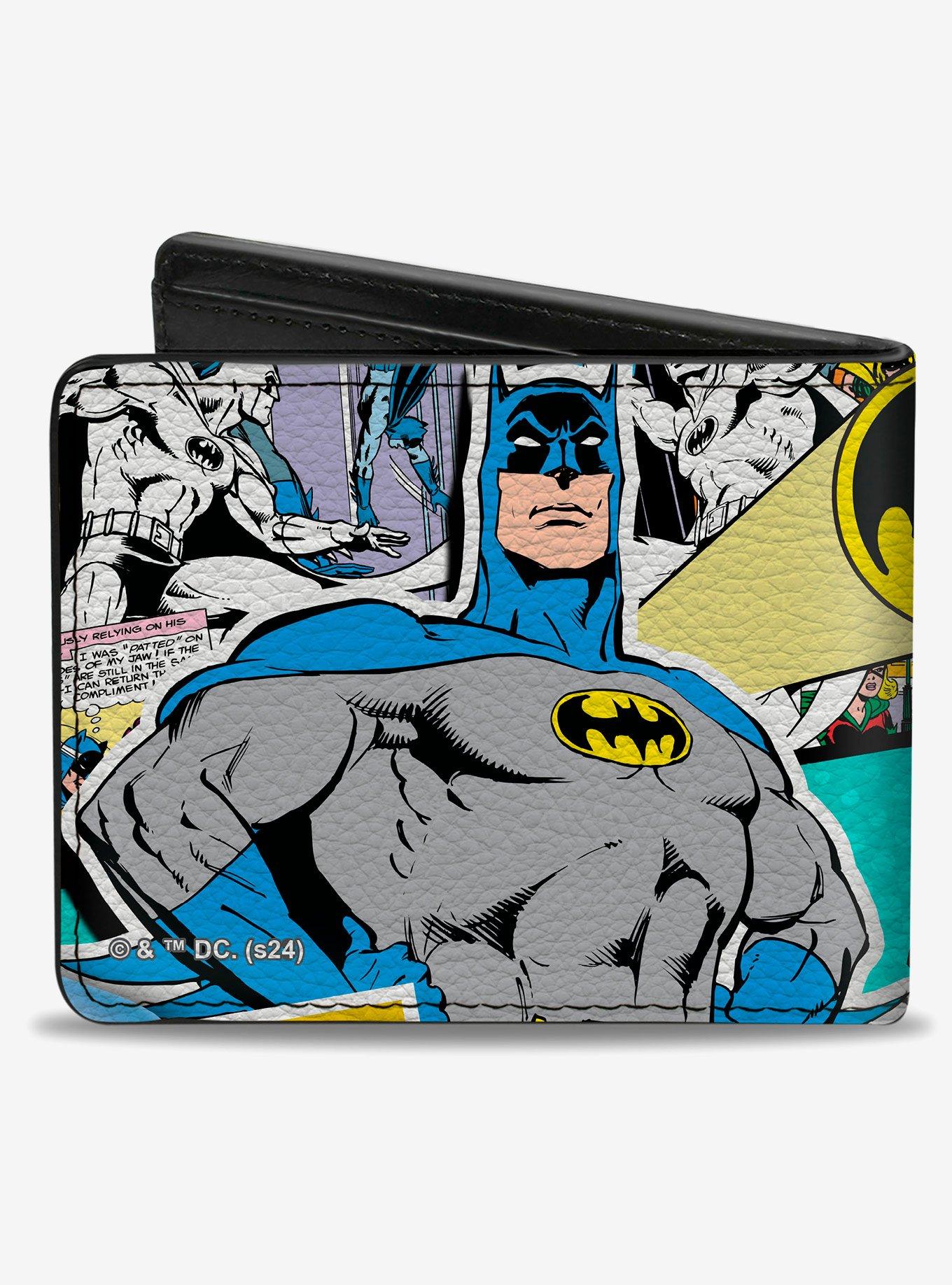 DC Comics Batman 75 Classic Comic Book Panels Collage Bifold Wallet, , hi-res