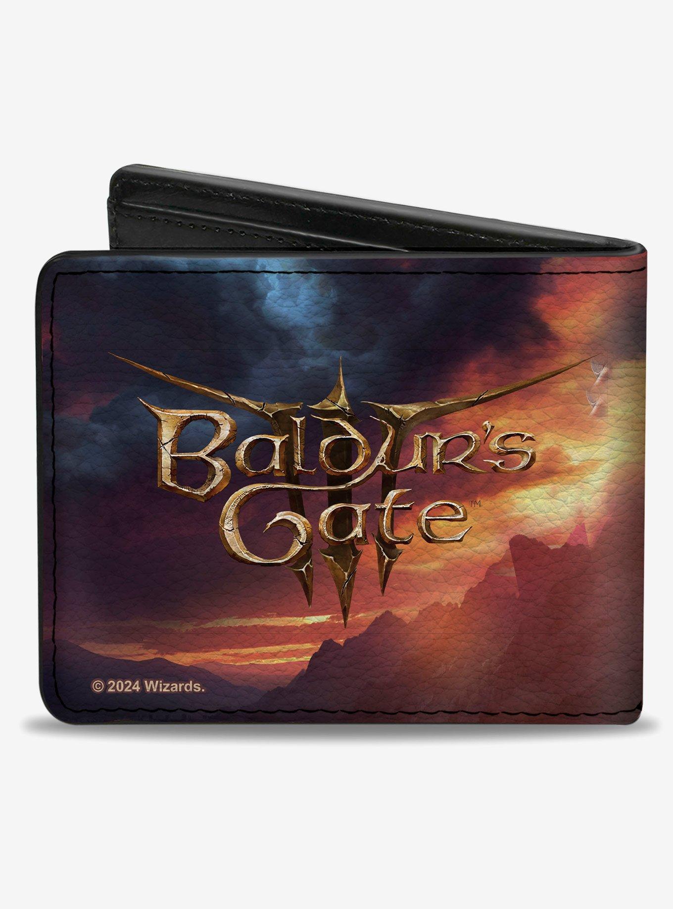 Baldur's Gate 3 Astarion Hand Out Pose and Title Logo Bifold Wallet