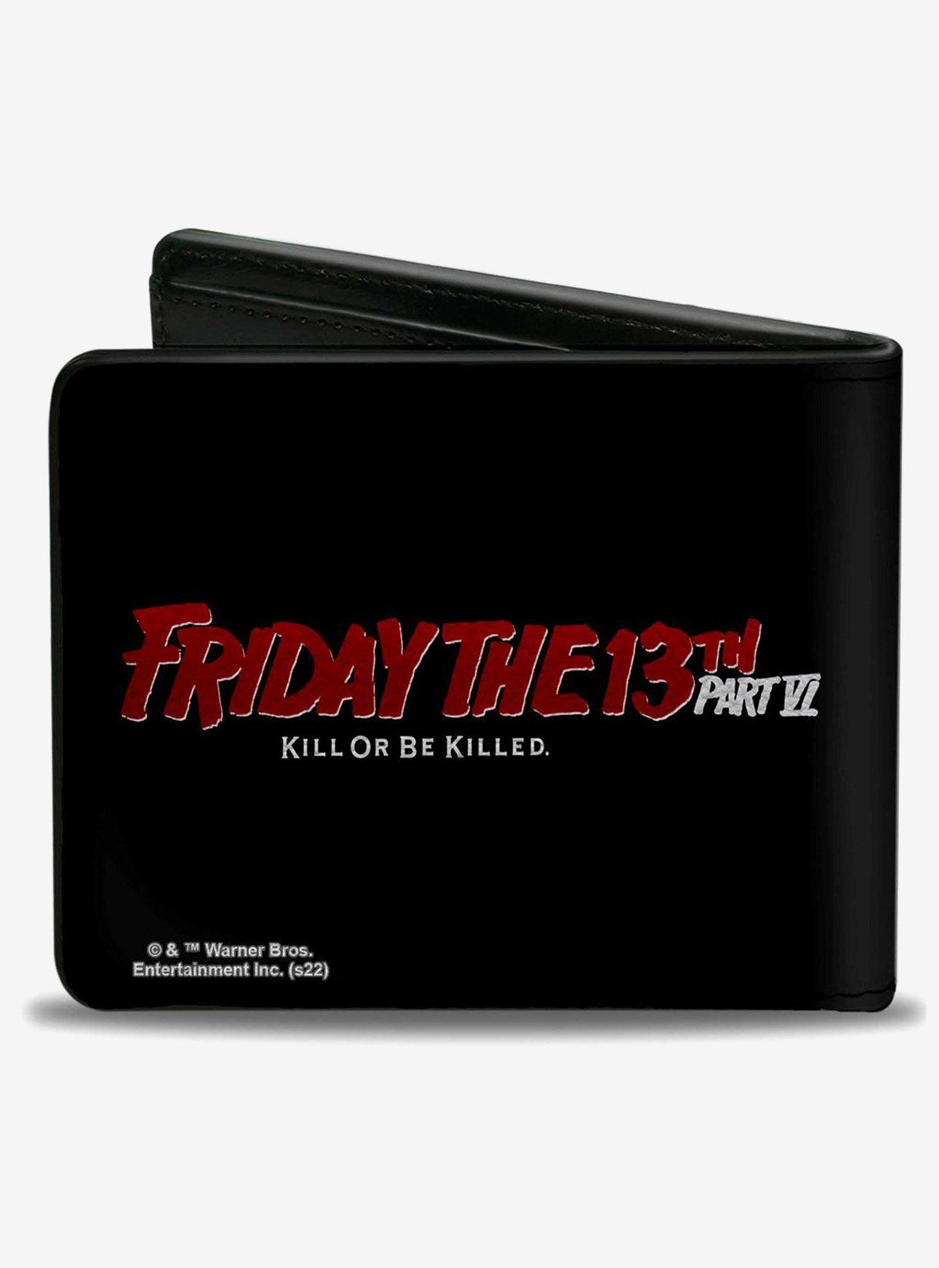 Friday the 13th Part VI Kill or Be Killed Movie Poster Title Bifold Wallet