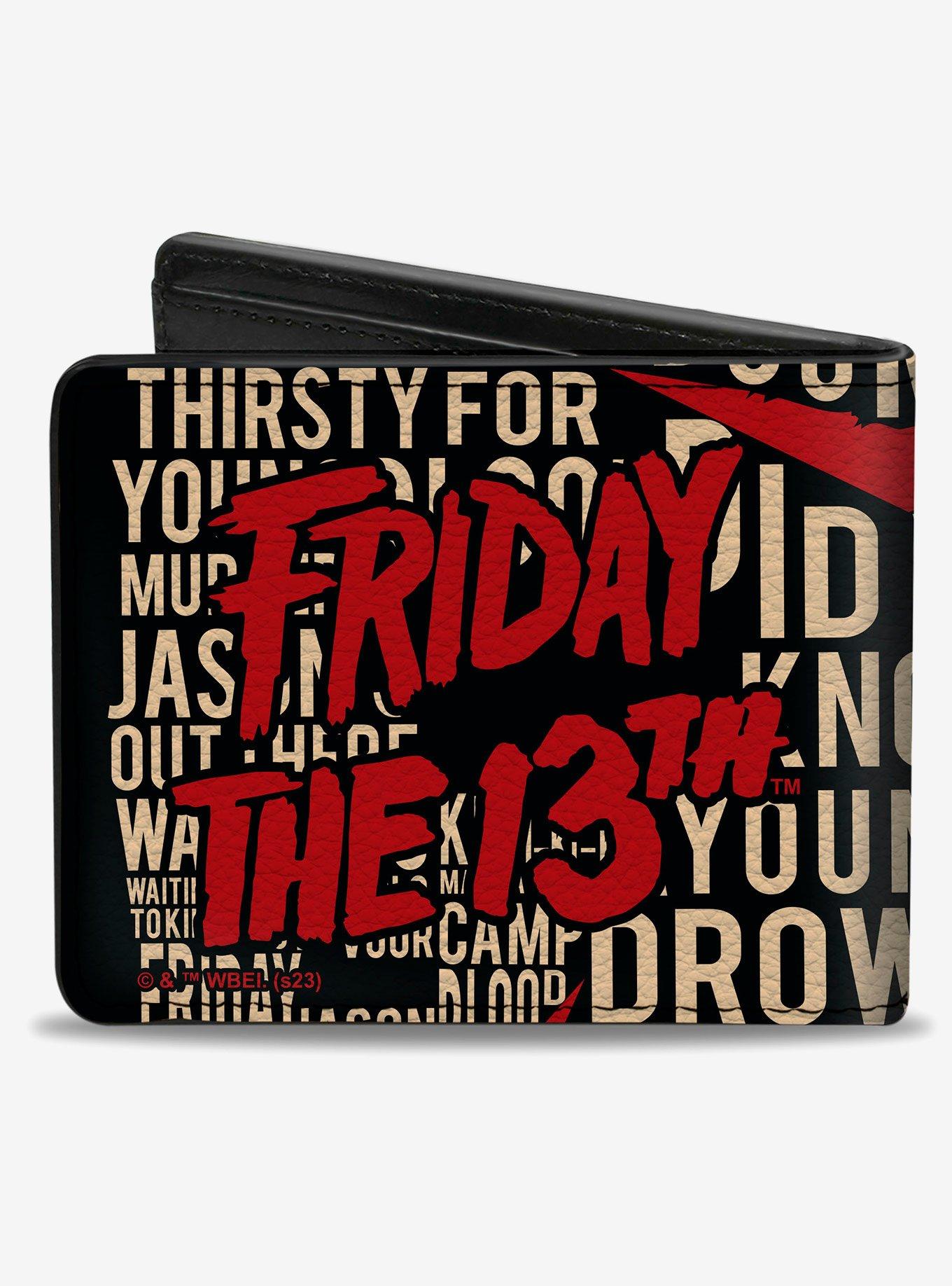Friday the 13th Vintage Jason Mask Poster Bifold Wallet