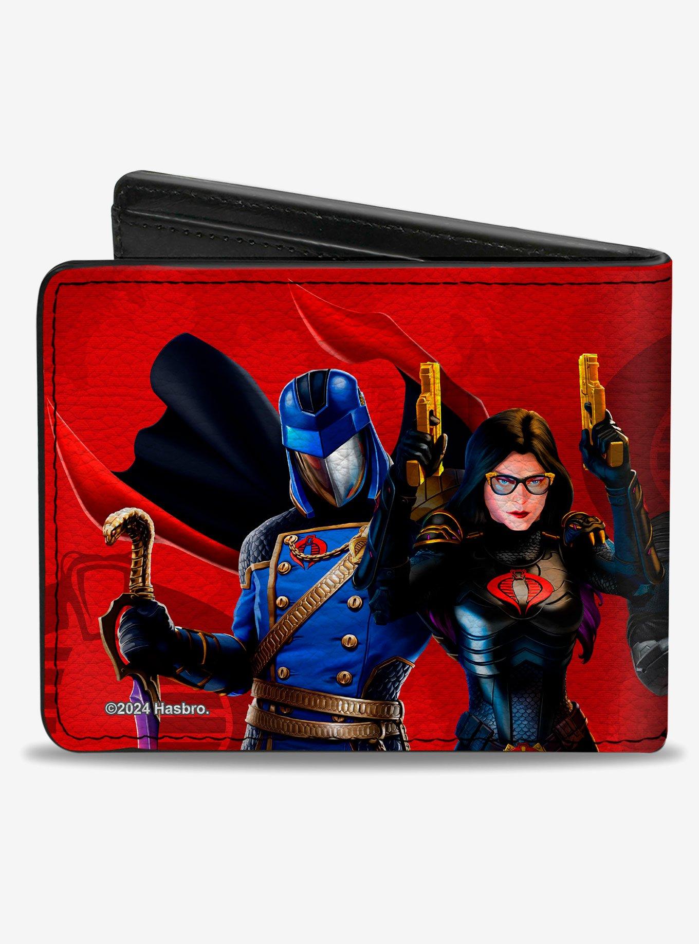 GI Joe Cobra Agents Group Pose and Logos Bifold Wallet, , hi-res